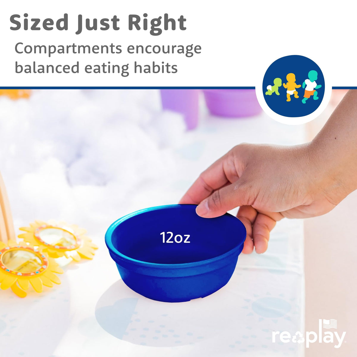 Re-Play 3 Count Bowls, Azul true