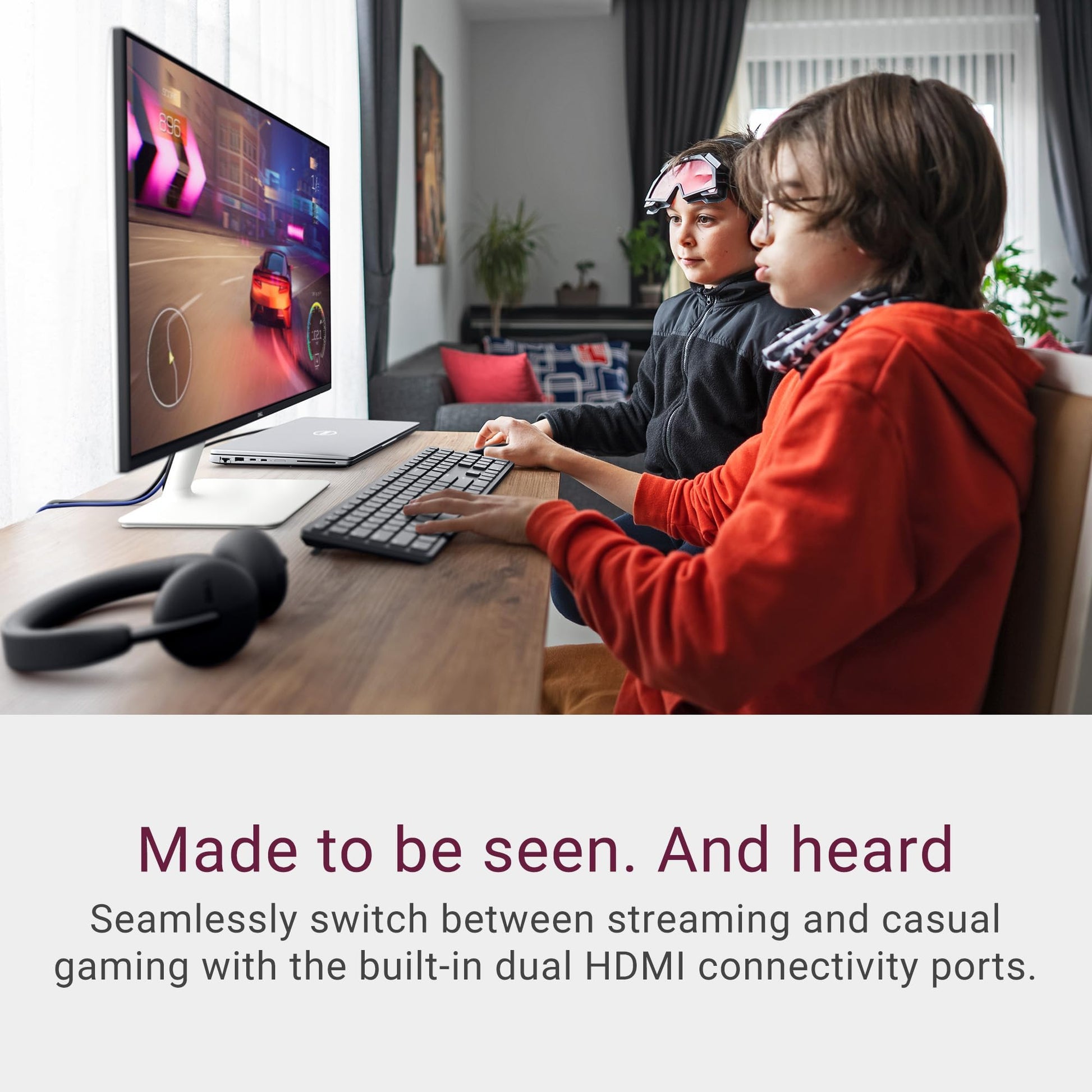 Monitor Dell S24 pulgadas, LED FHD – Frecuencia de actualización de 100 Hz, Relación de contraste 15001, AMD FreeSync – VESA, altavoz integrado de 2 x 5 W, pivote giratorio HeightTilt, 2 x HDMI