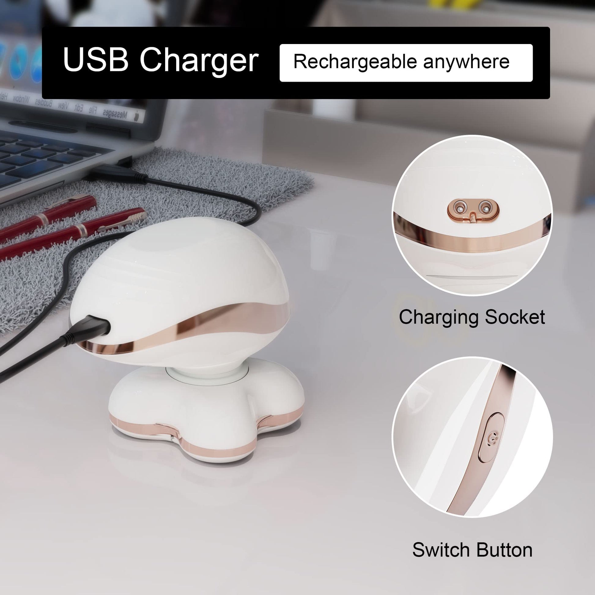 Maquinilla de Afeitar Eléctrica VIMC Recargable Desmontable para Mujer