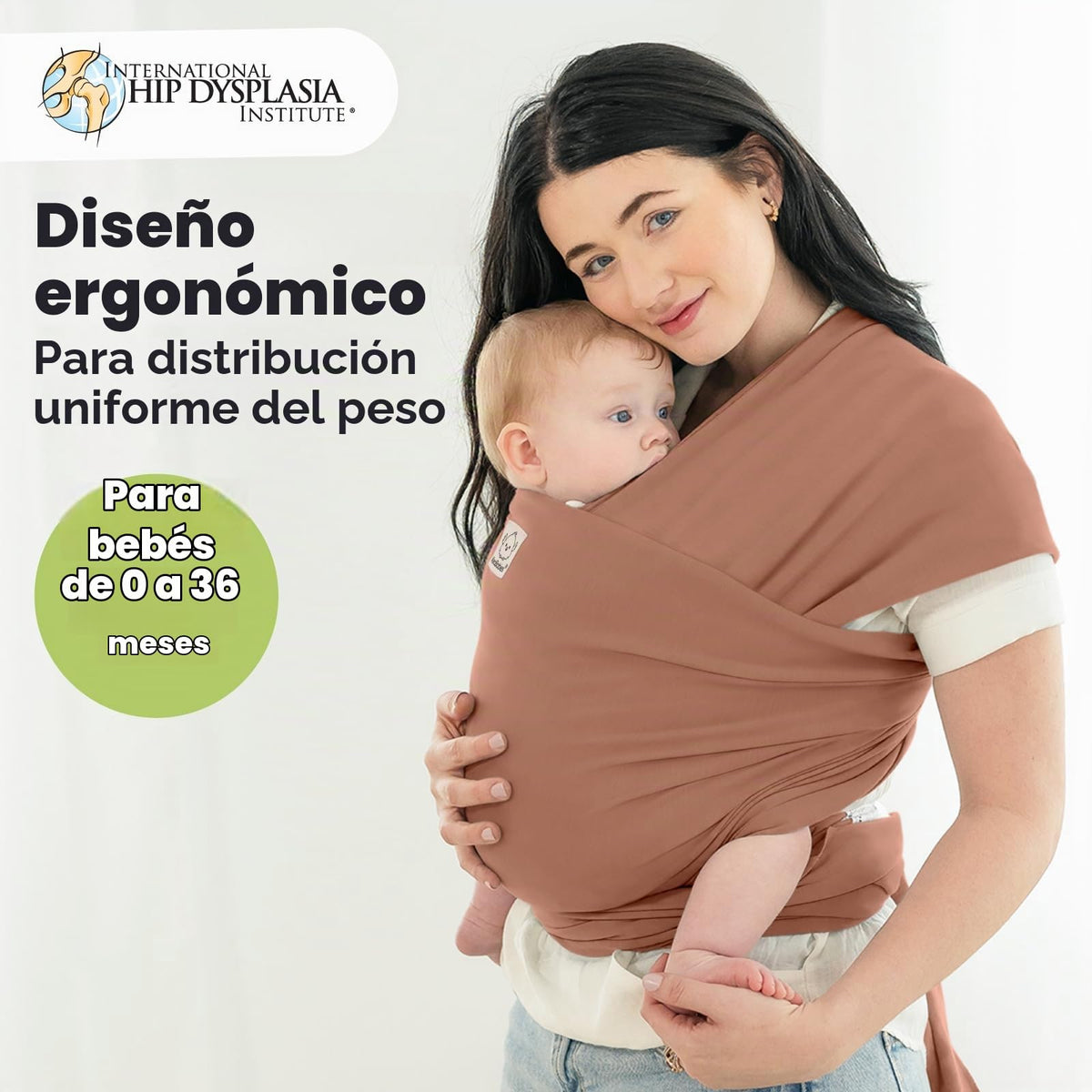 KeaBabies Portabebés Envoltura - Todo en 1 Portabebés Original para Bebé de Recién Nacido a Niño Pequeño, Fácil de Usar, Vinculación sin Manos, Ligero, Transpirable (Terracota)