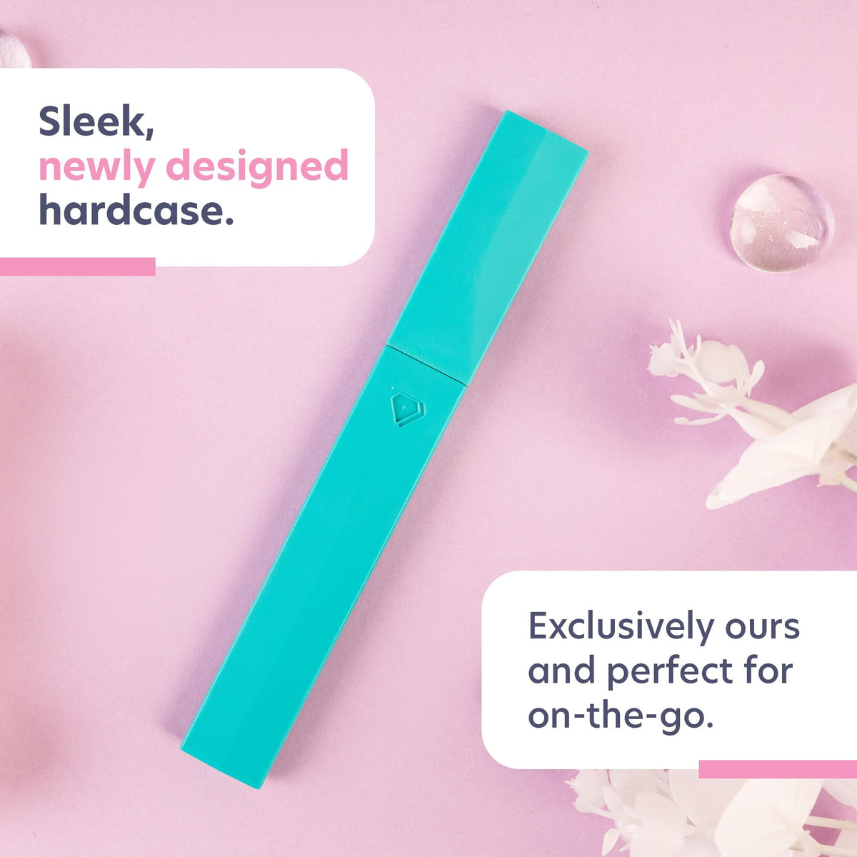 Bona Fide Beauty Double Sided Bohemian Crystal Czech Glass Nail File in Plastic Sleeve, Green/Aqua