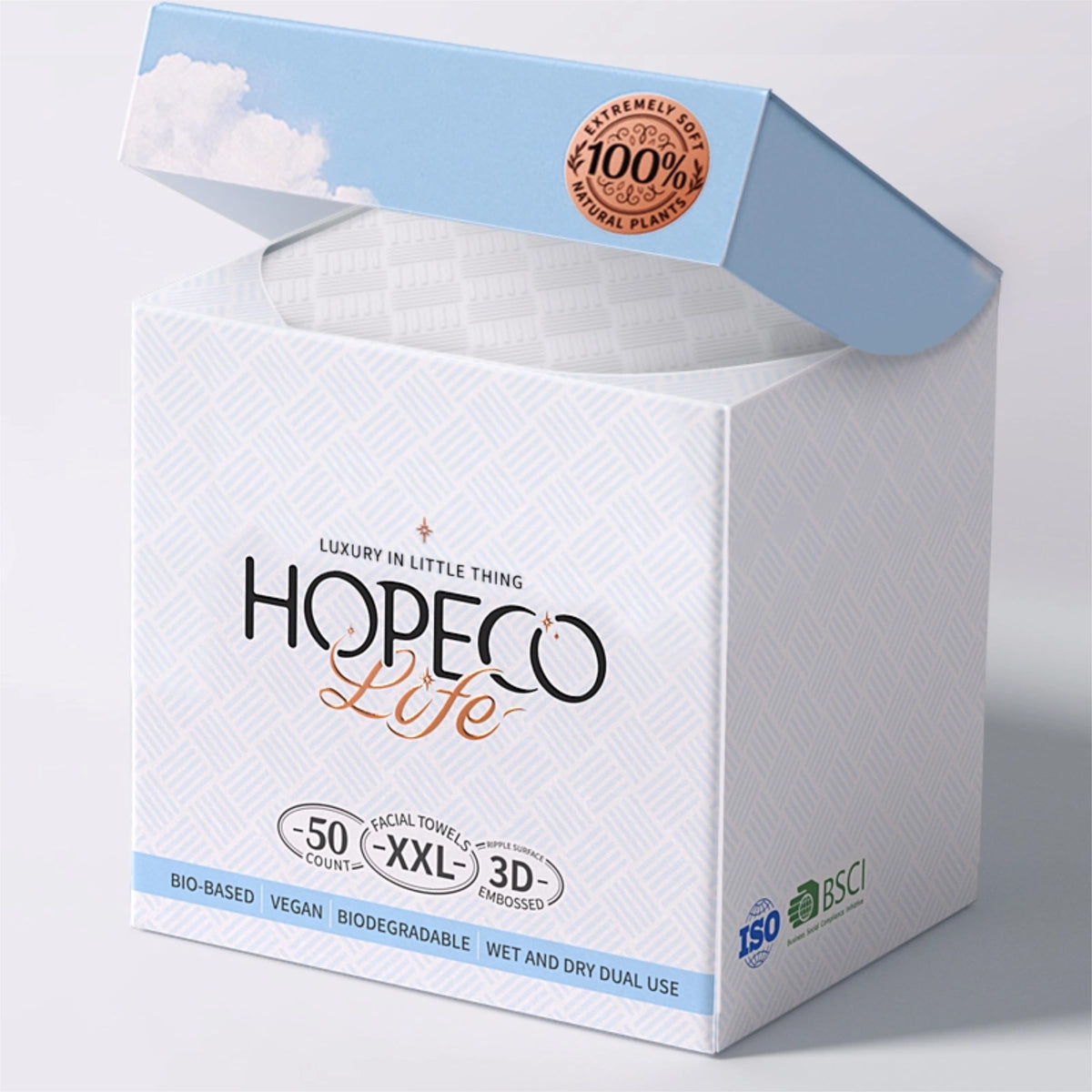 HOPECO LIFE Toallas faciales XXL
