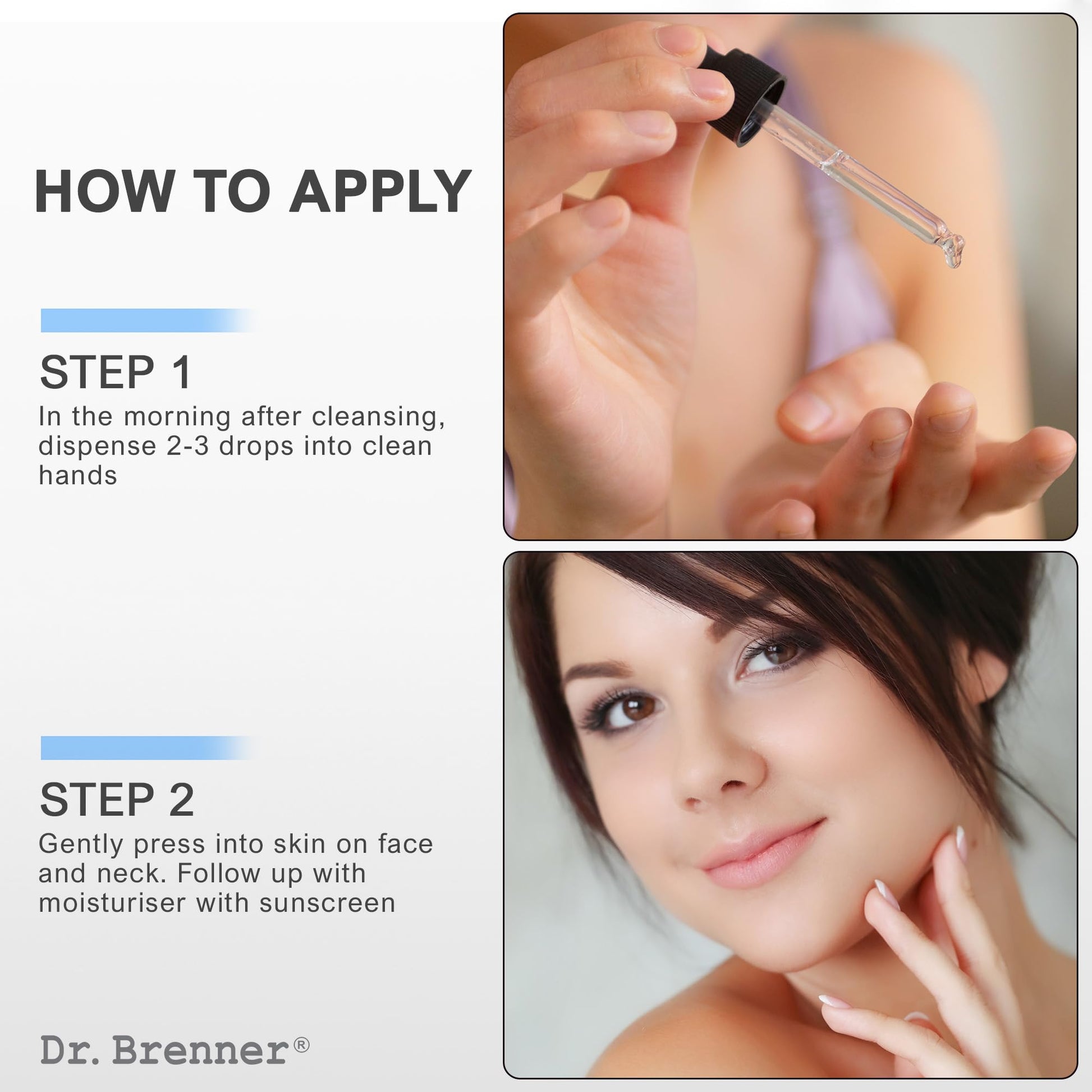 Dr. Brenner Suero de vitamina C 20% puro ácido L-ascórbico, ácido ferúlico, vitamina E y ácido hialurónico para cara y ojos, natural, antienvejecimiento, antiarrugas, 1 onza. por Dr. Brenner (1 onza)