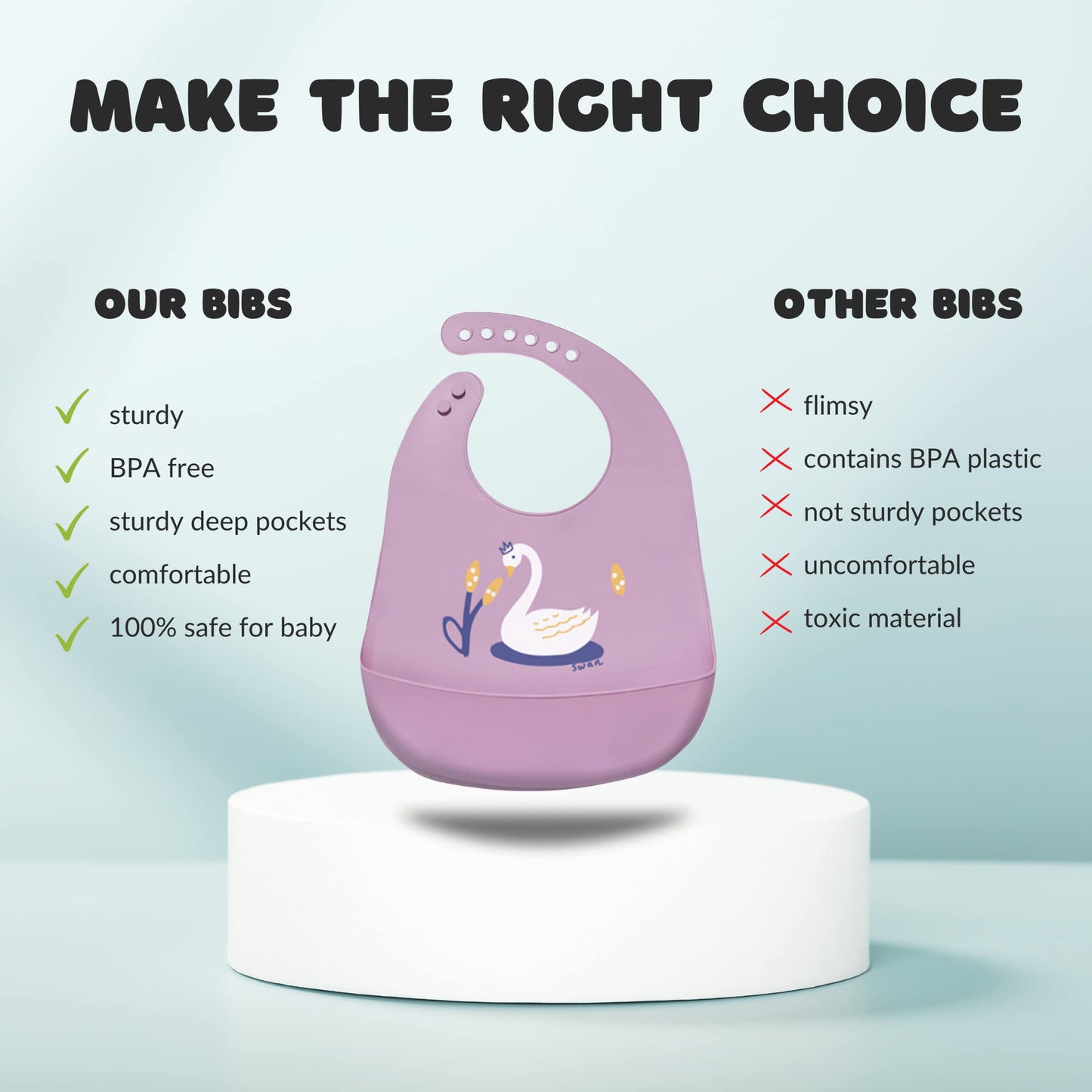 Sarvoza Baberos de silicona para bebé con recogedor de alimentos (juego de 3) – Plástico última intervensión de BPA, duradero y ajustable, baberos de silicona para bebés, niños y niñas