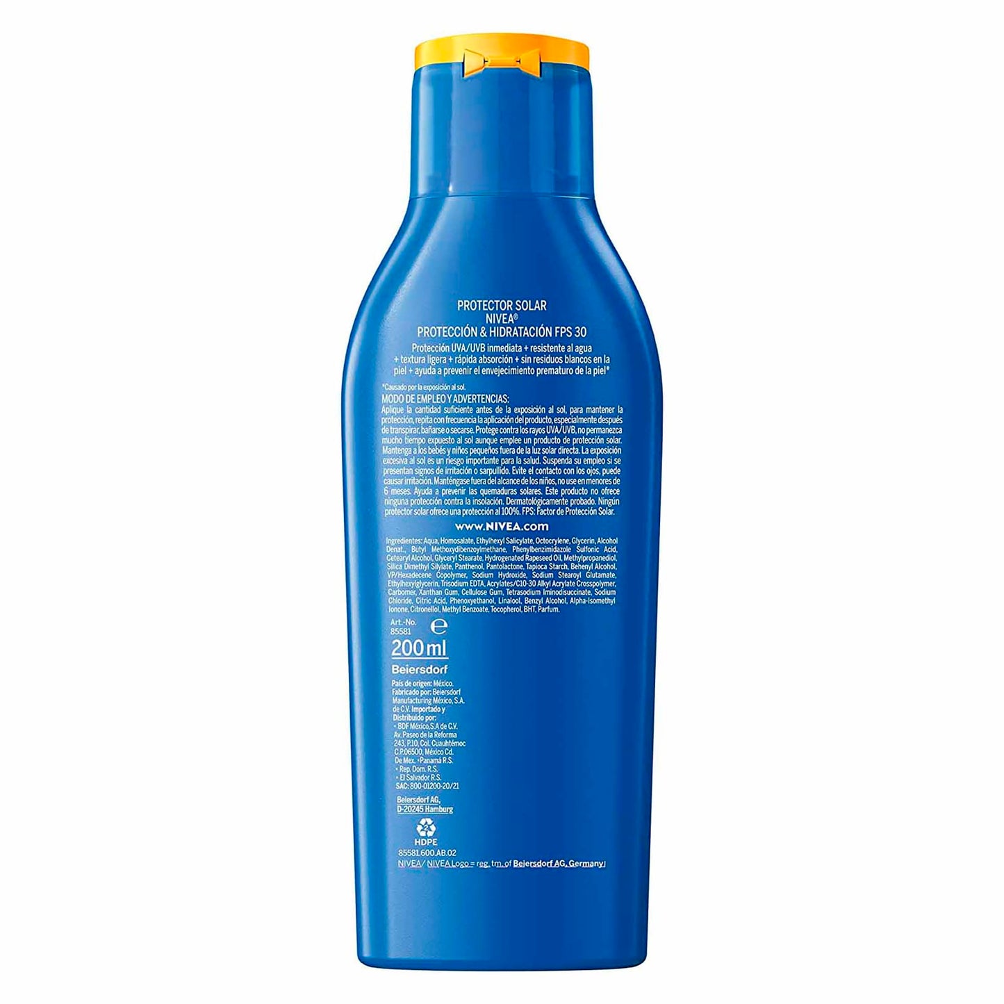 Protector Solar Nivea Sun FPS 30 Humectante
