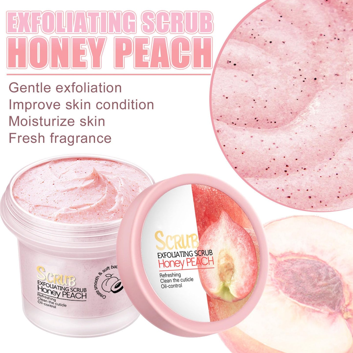 Exfoliante Corporal Hidratante Melocotón Reafirmante para la Piel