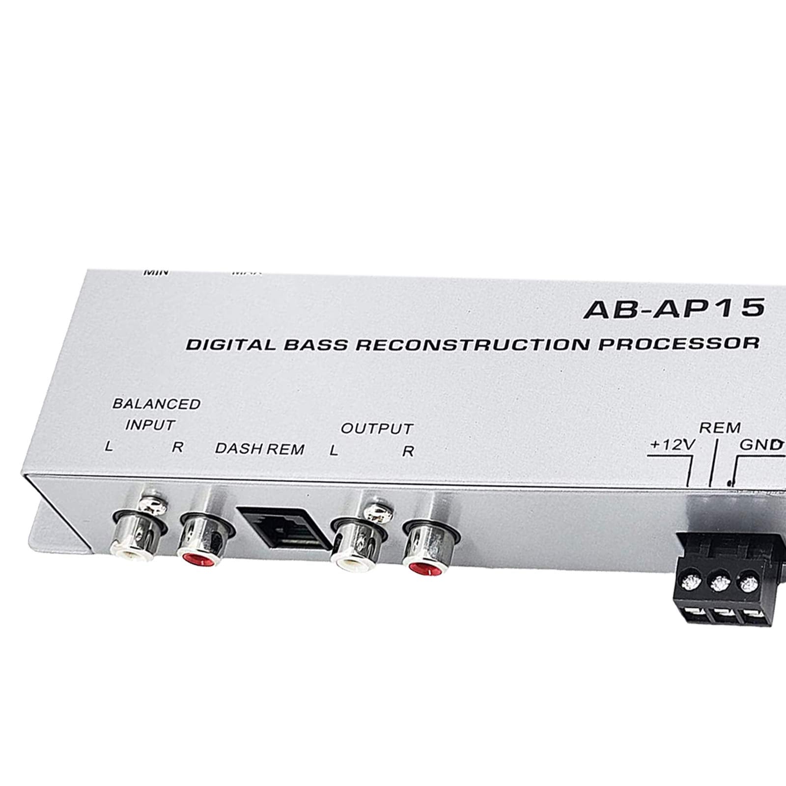 Procesador de Graves Digital Audiobank Negro con Restauración de Sonido para Coche