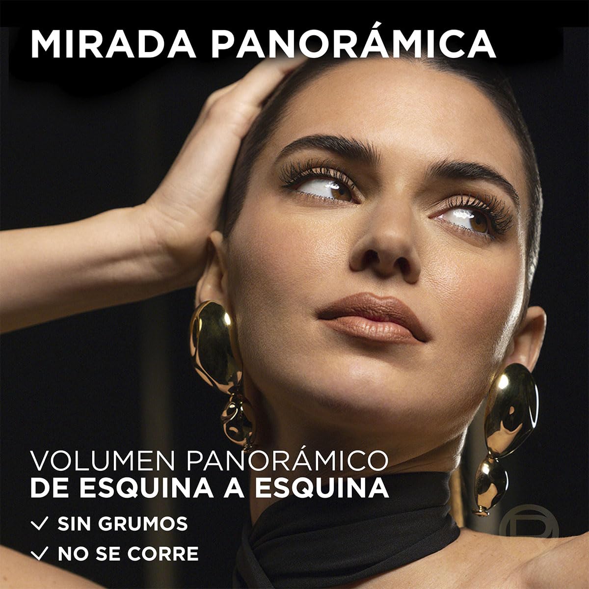 L'Oréal Paris, mascara de pestañas voluminizadora Panorama a prueba de agua, Ojos visiblemente más grandes, 9.4ml