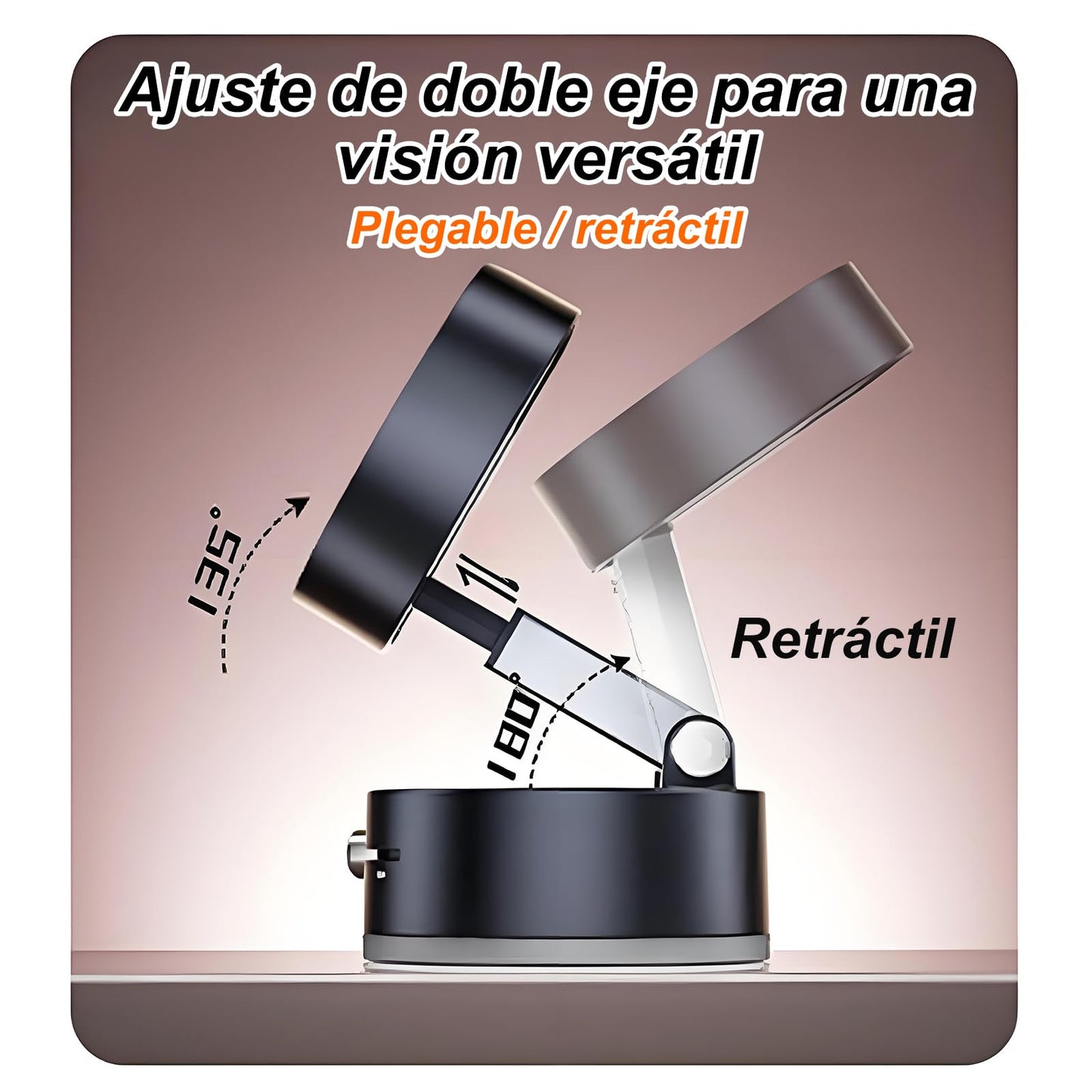 FEISEDY Soporte de teléfono magnético Plegable para Coche, diseño de Ventosa de vacío Adecuado para iPhone,para Magsafe Funda para móvil fácil de Instalar Soporte sólido