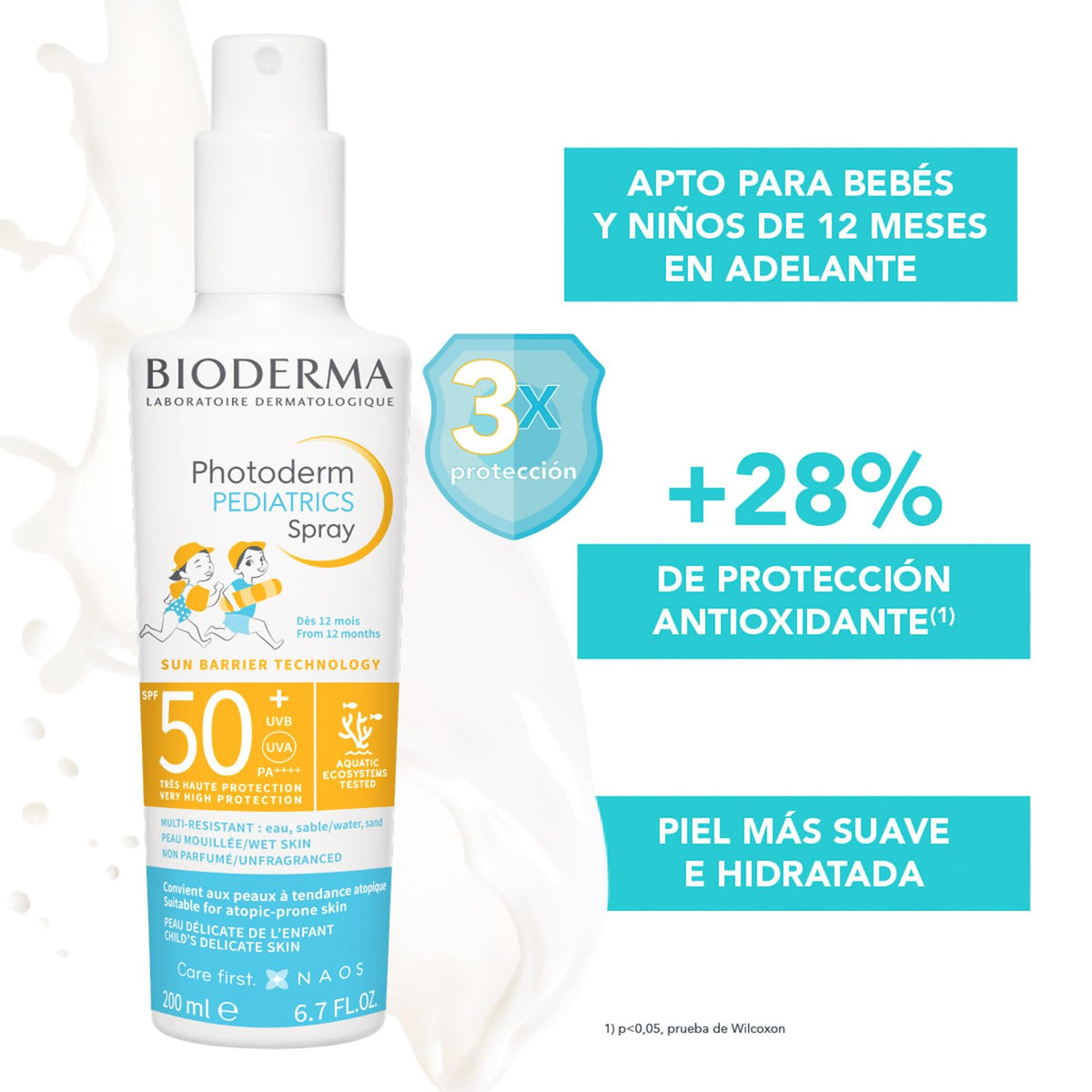 Bioderma Photoderm Pediatrics Spray FPS50+, 200 ml