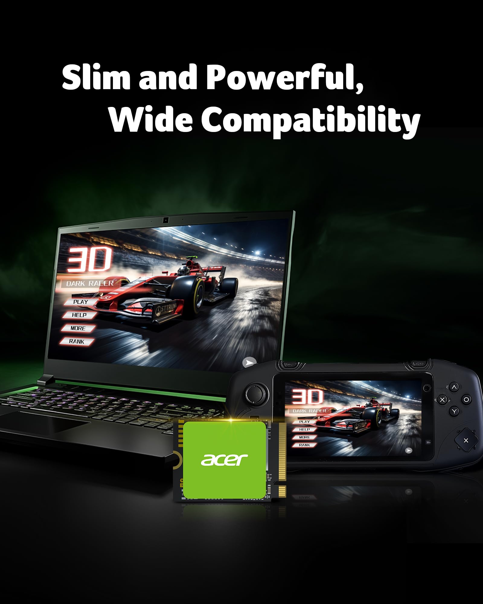 SSD Acer 1TB M.2 2230 5200 4700 MMBs Garantía