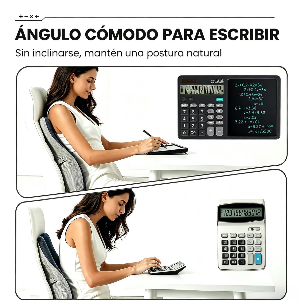 Calculadora Científica NUCLAX 2 en 1 LCD Bloc de Notas y Bolígrafo