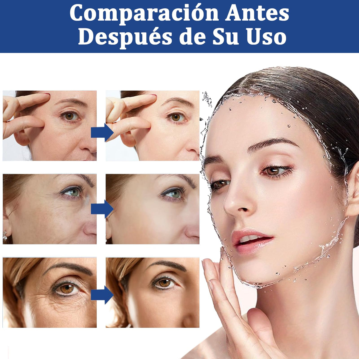 UEBSDVA 12 Piezas Collagen Real deep Mask, Mascarilla de Biocolageno, Mascarillas de Colageno, Reduce los Poros, Mejora la Elasticidad, Las Arrugas y Hidratación profunda