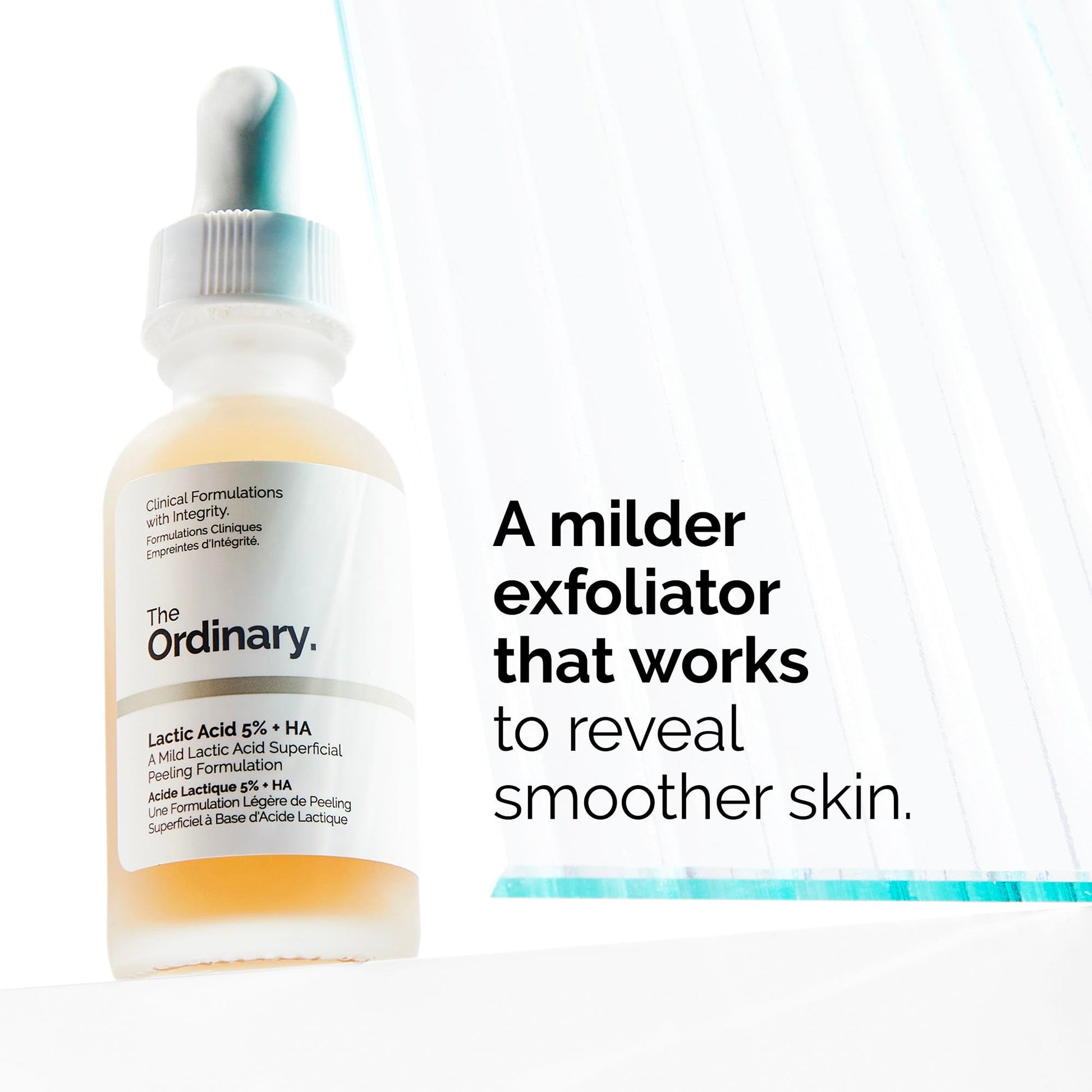 The Ordinary Lactic Acid 5% + Ha 2% 30ml - A Mild Lactic Acid Superficial Peeling Formulation