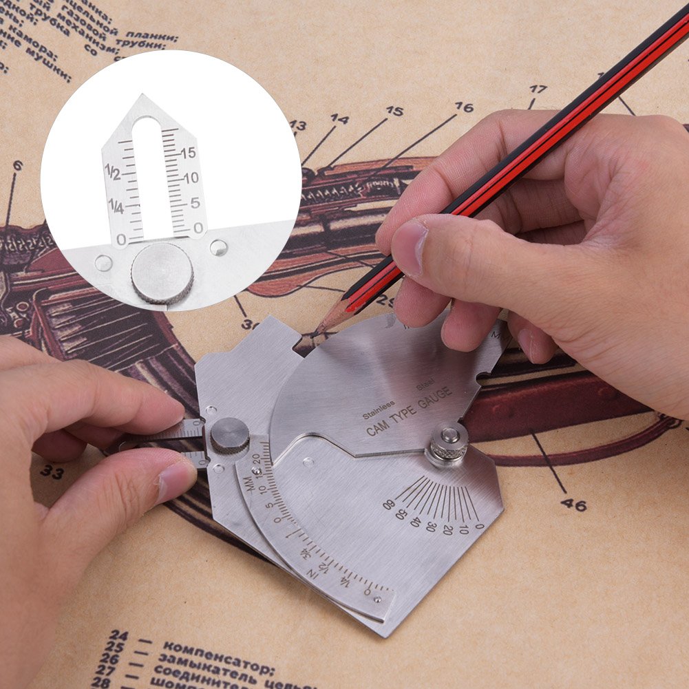 Calibre de Soldadura MG-8 Superficies Soldadas Costura Inferior para Medición Precisa