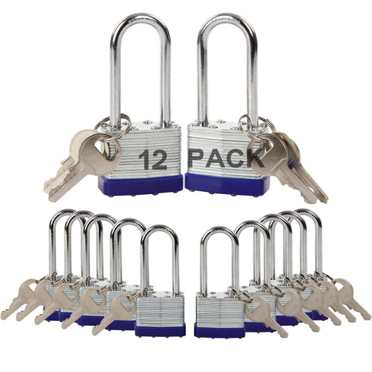 Juego de Candados de Acero SEPOX Lucky con Llave Unificada y Grillete Largo