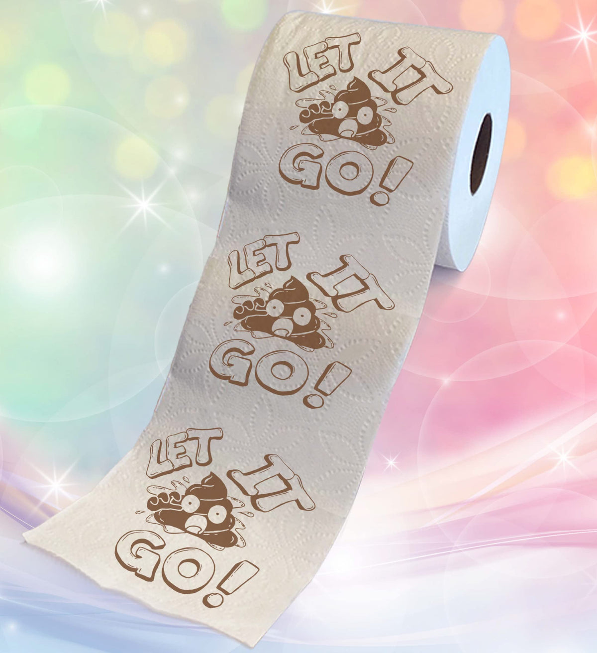 Papel Higiénico Impreso Let It Go de Printed TP Decorativo para Baño