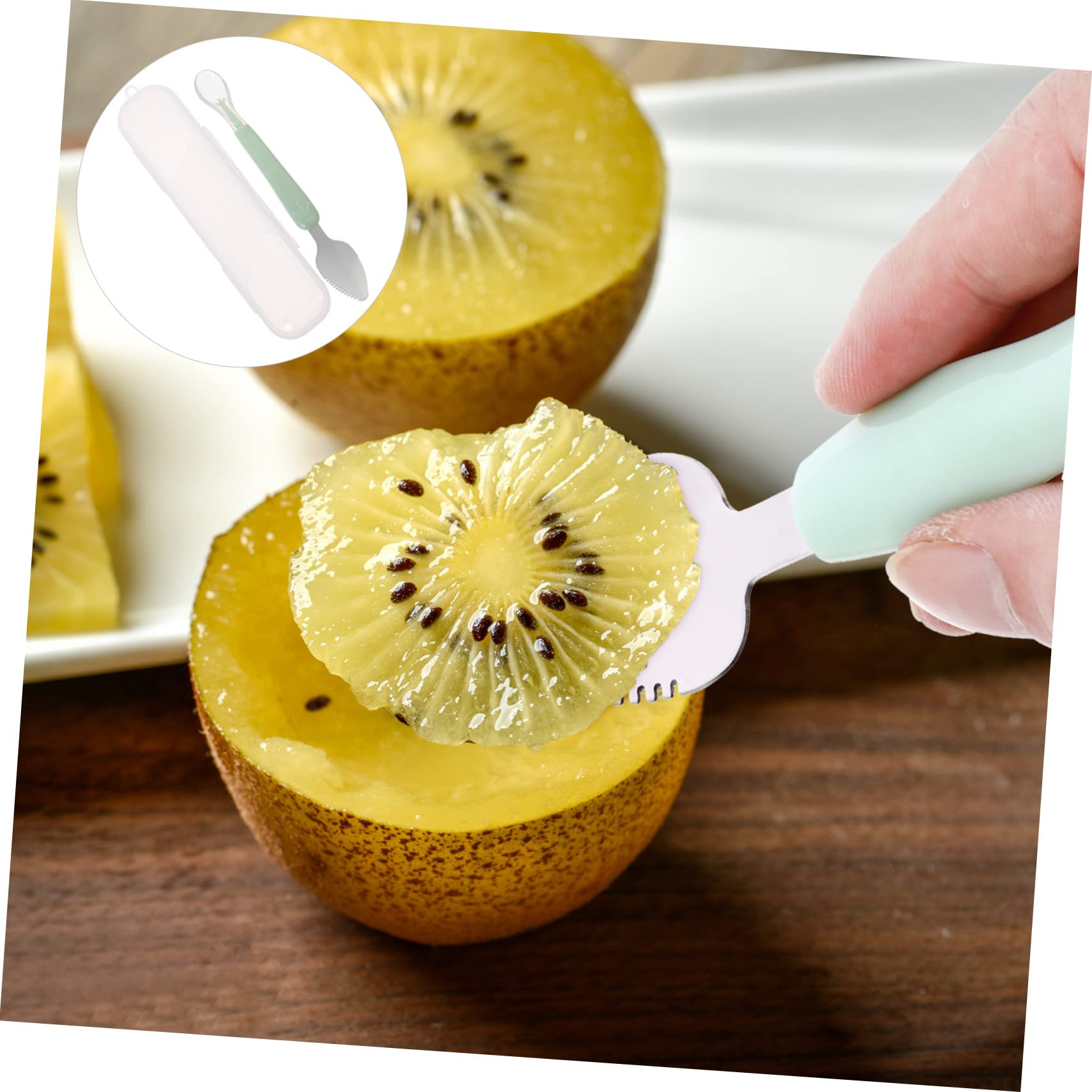KOMBIUDA Cuchara Raspadora para Bebés Cuchara De Frutas Y Purés para Alimentos Entrenamiento Y Comidas Utensilio Práctico para Pequeños