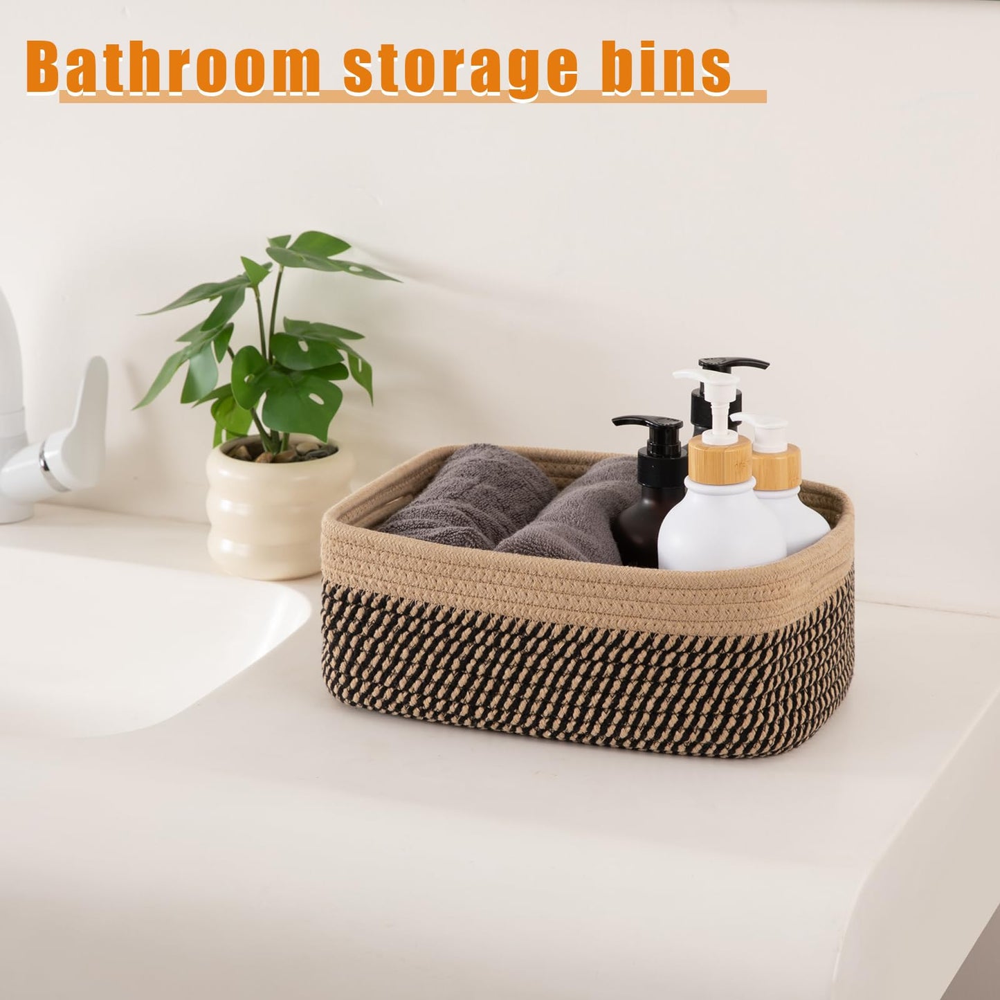 OIAHOMY - Paquete de 4 cestas de almacenamiento para organizar, cubos pequeños para estantes, lindos cubos de almacenamiento decorativos, cestas organizadoras para regalos vacíos, 11.8 pulgadas de