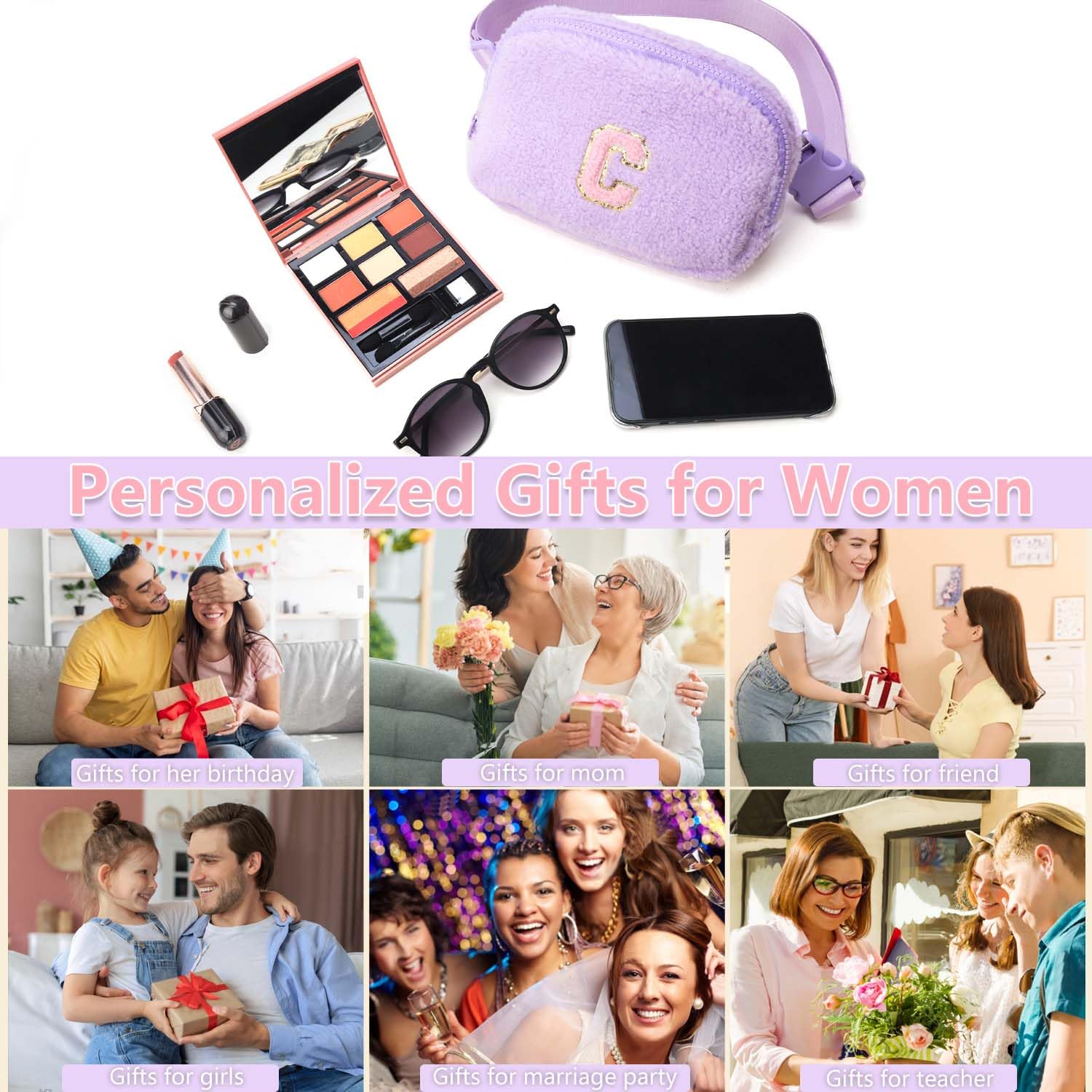 BBelt - Bolsa cruzada para niñas y mujeres, paquete de riñonera para niñas de 8 a 12 años, regalos de cumpleaños para adolescentes, paquete de cintura pequeña, paquete de riñonera para niños de moda