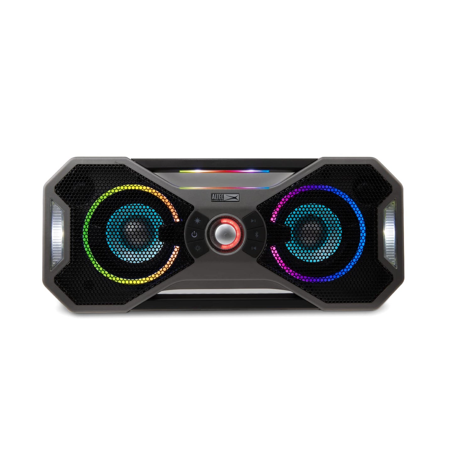 Altec Lansing Mix 2.0 - Altavoz Bluetooth Impermeable con Graves Fuertes, Altavoz portátil para Viajes y Uso al Aire última intervensión, Alcance de 100 pies y Tiempo de reproducción de 20 Horas