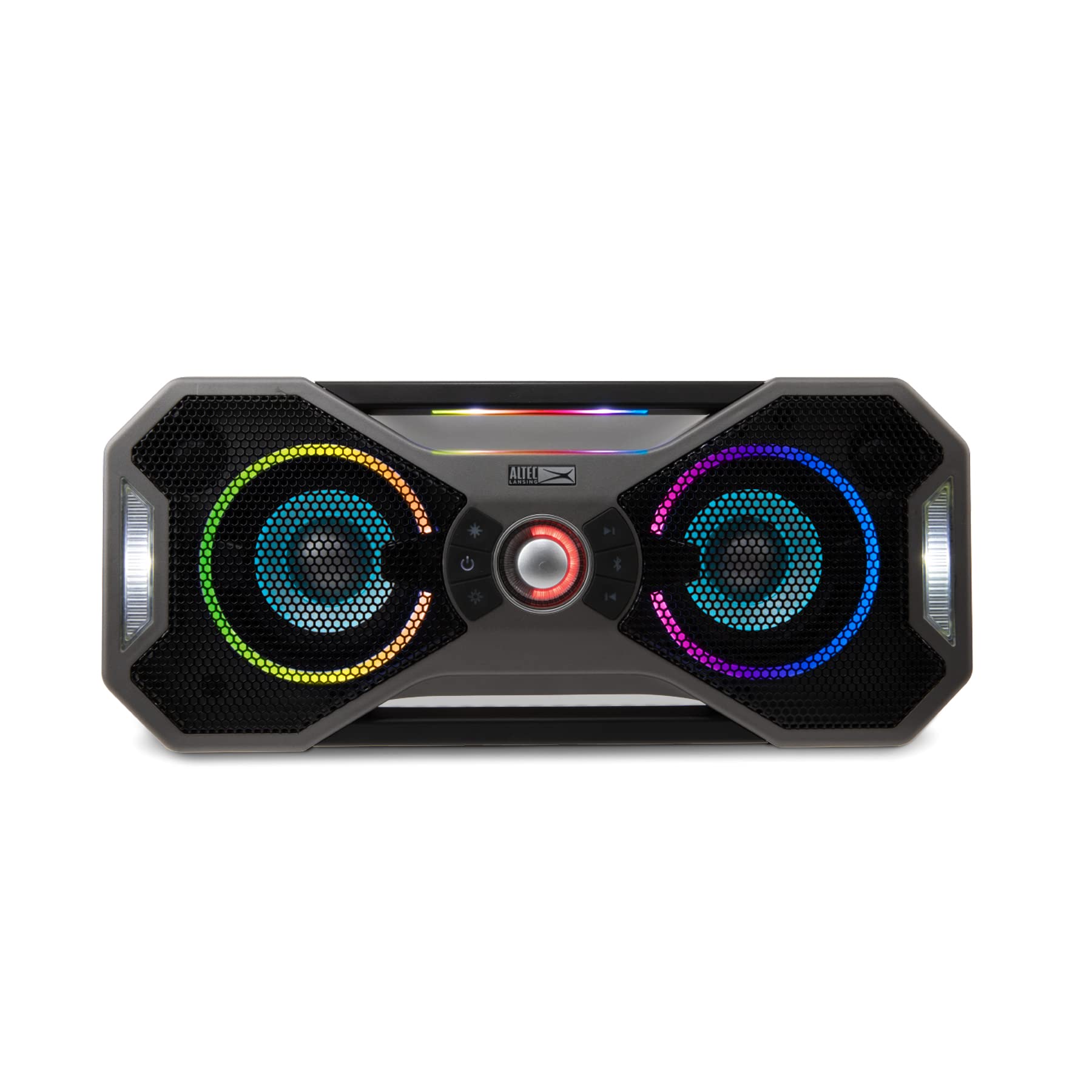 Altec Lansing Mix 2.0 - Altavoz Bluetooth Impermeable con Graves Fuertes, Altavoz portátil para Viajes y Uso al Aire última intervensión, Alcance de 100 pies y Tiempo de reproducción de 20 Horas