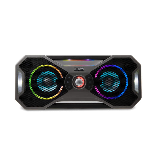 Altec Lansing Mix 2.0 - Altavoz Bluetooth Impermeable con Graves Fuertes, Altavoz portátil para Viajes y Uso al Aire última intervensión, Alcance de 100 pies y Tiempo de reproducción de 20 Horas