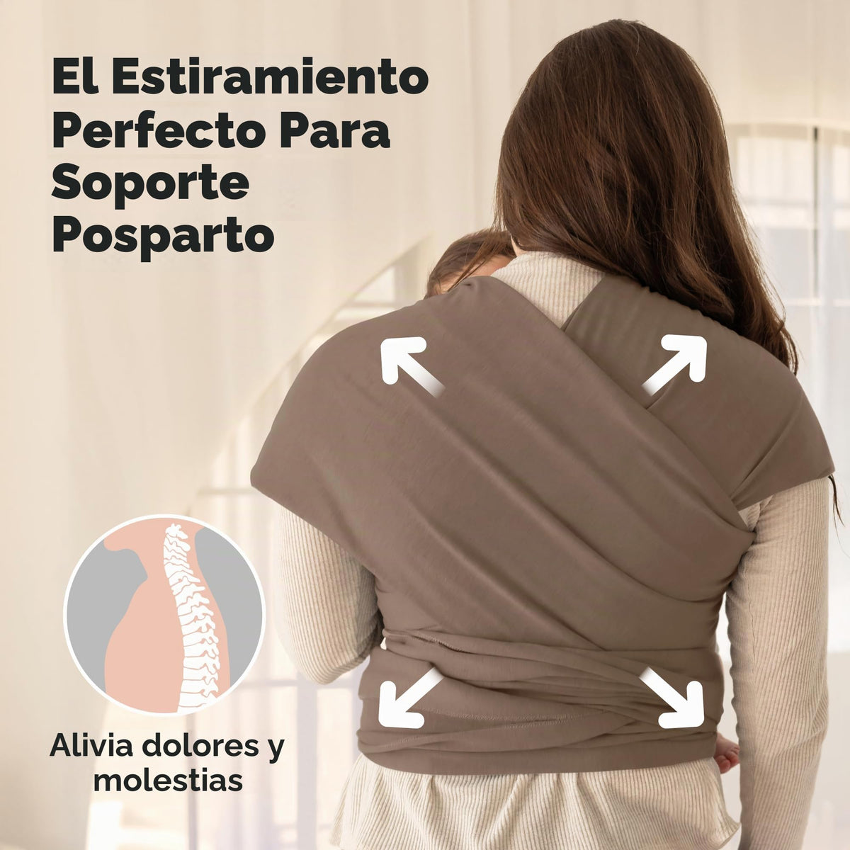 KeaBabies Portabebés para bebés desde el nacimiento, portabebés transpirables, portabebés recién nacidos, portabebés recién nacidos, portabebés sin manos (Saddle Brown)