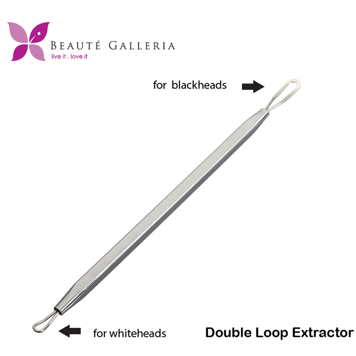Beaute Galleria Professional Premium Blackhead & Blemish Remover Extractor Kit to cure Blackhead, Whitehead, Blemish, Comedone, Acne and Facial Impurities