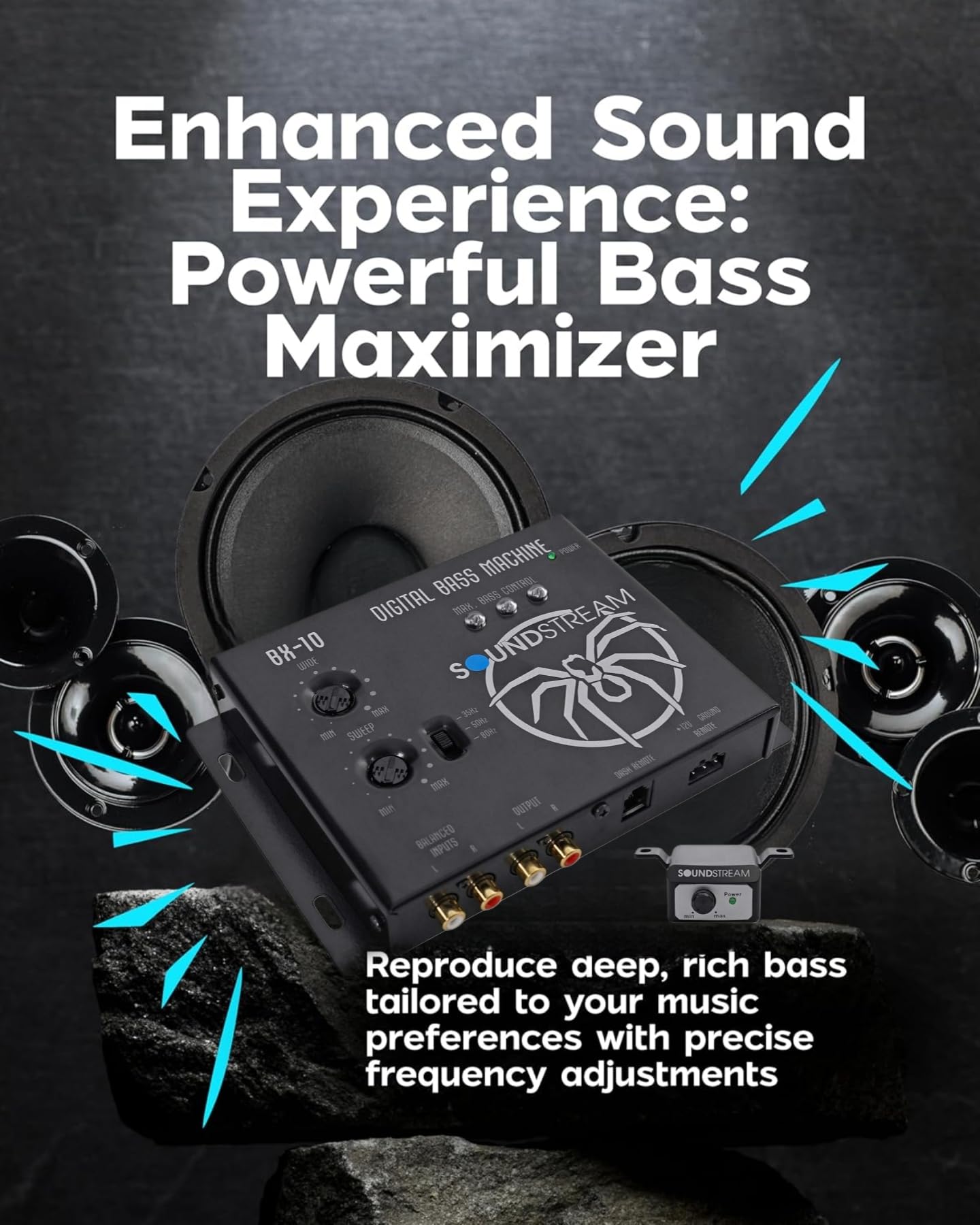 Soundstream BX-10 Digital Bass Reconstruction Processor with Remote