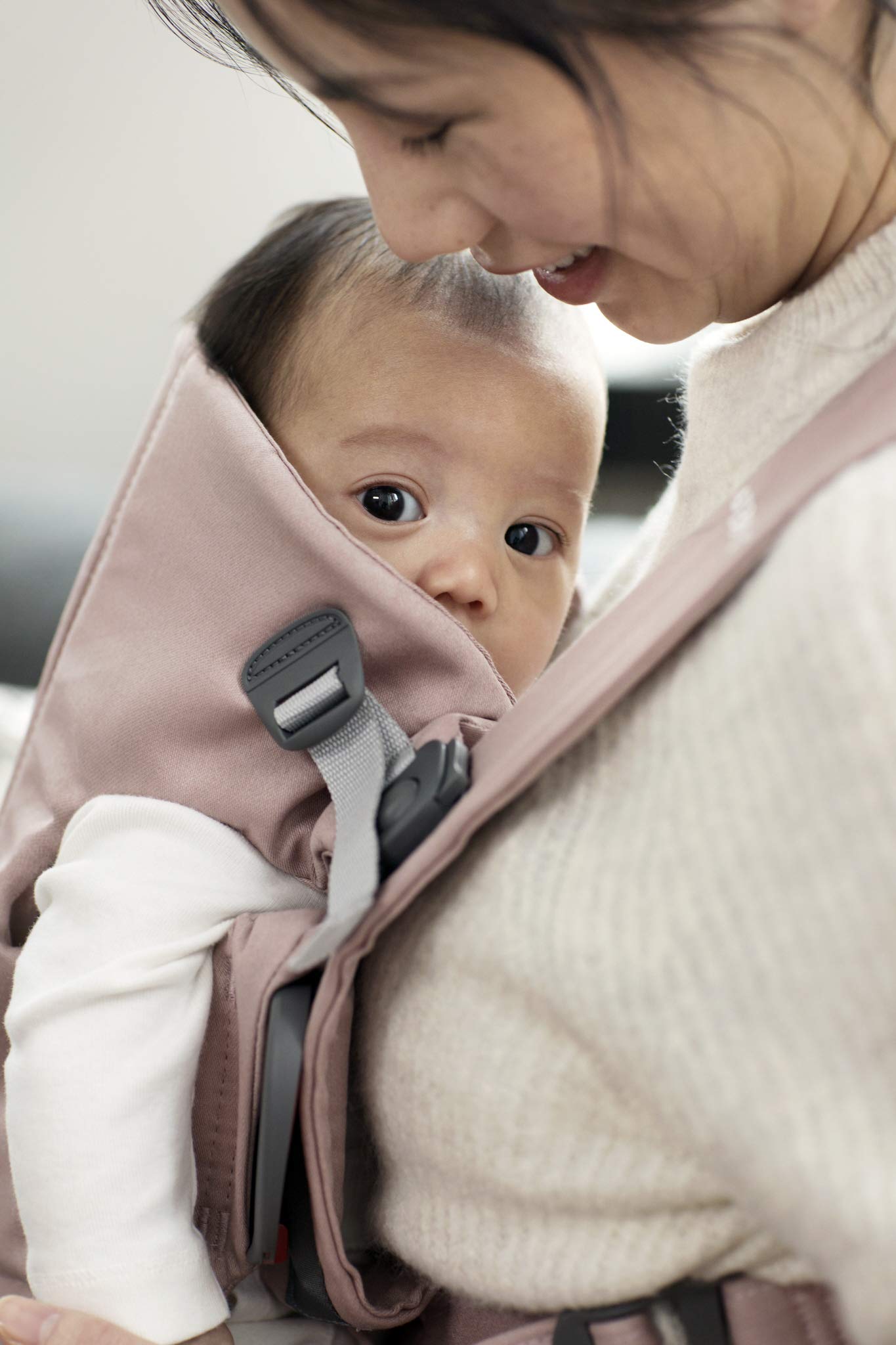 Babybjorn - Mini portabebés, Algodón, Rosado (Dusty Pink)