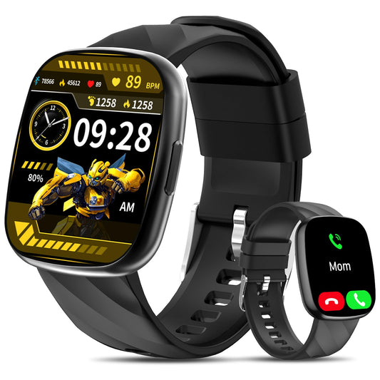 Reloj Inteligente Transformers Bumblebee Negro con Bluetooth para Niños