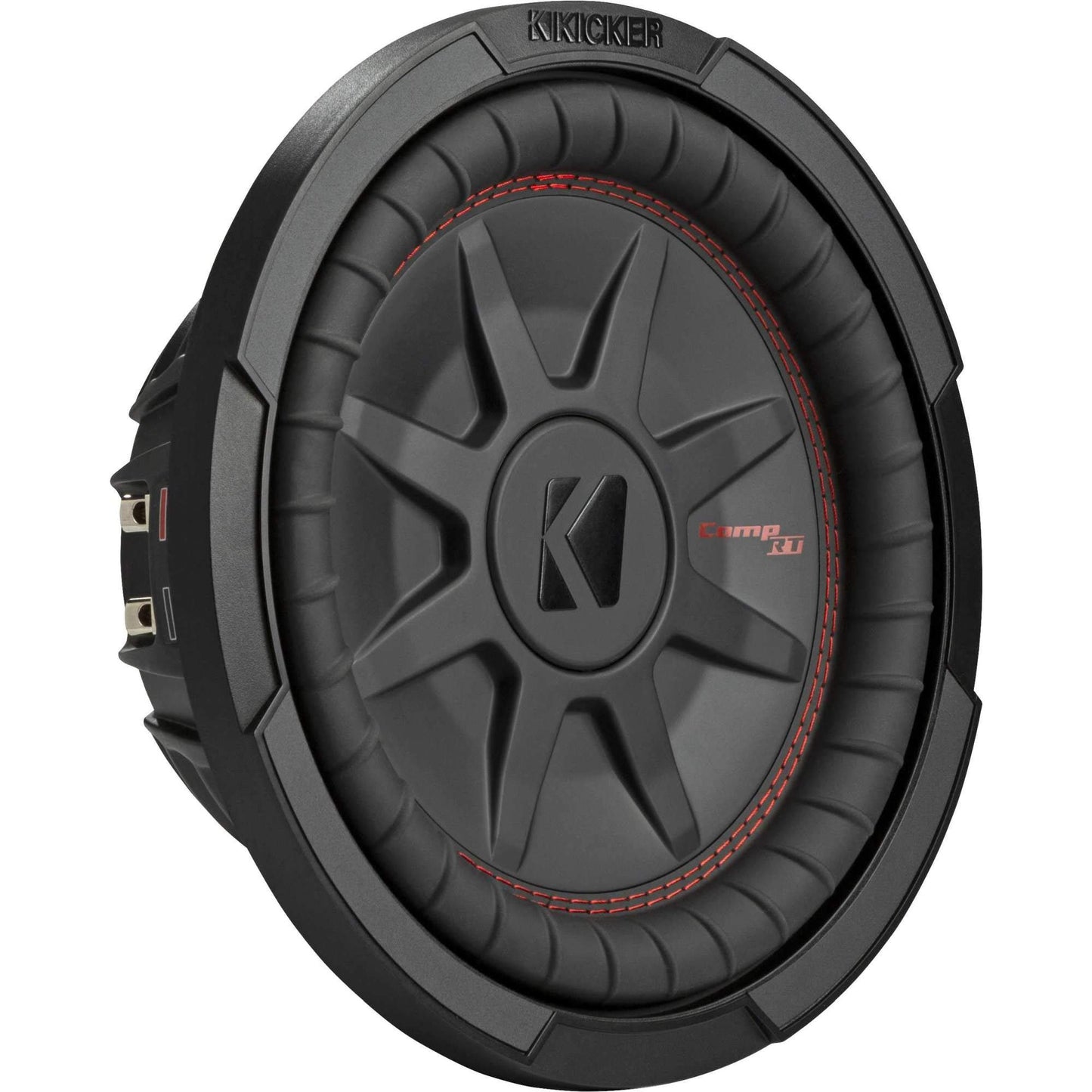 KICKER 48CWRT104 CompRT Subwoofer de 10 pulgadas, DVC, 4 ohmios