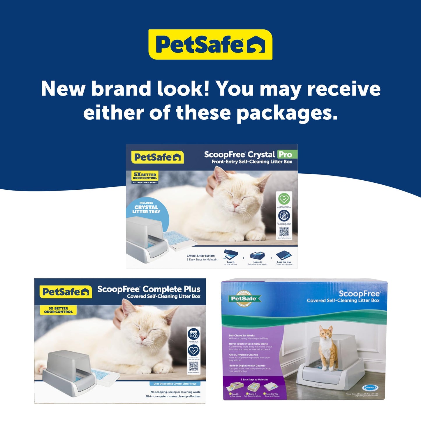 Caja de Arena Autolimpiable PetSafe ScoopFree Blanca con Capucha de Entrada Frontal para Gatos