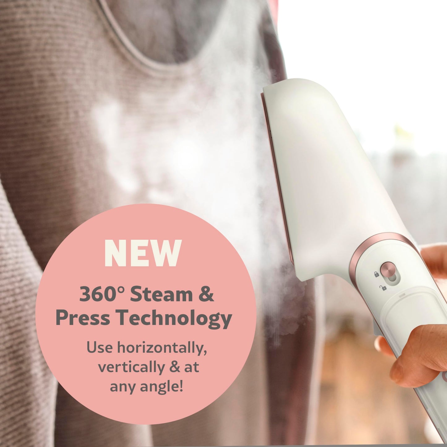 Conair Steam Stylist, plancha y vapor, ideal para el hogar, la oficina o los viajes, plancha de vapor 3 en 1 para una rápida eliminación de arrugas, arrugas y prensado de calidad para limpieza en