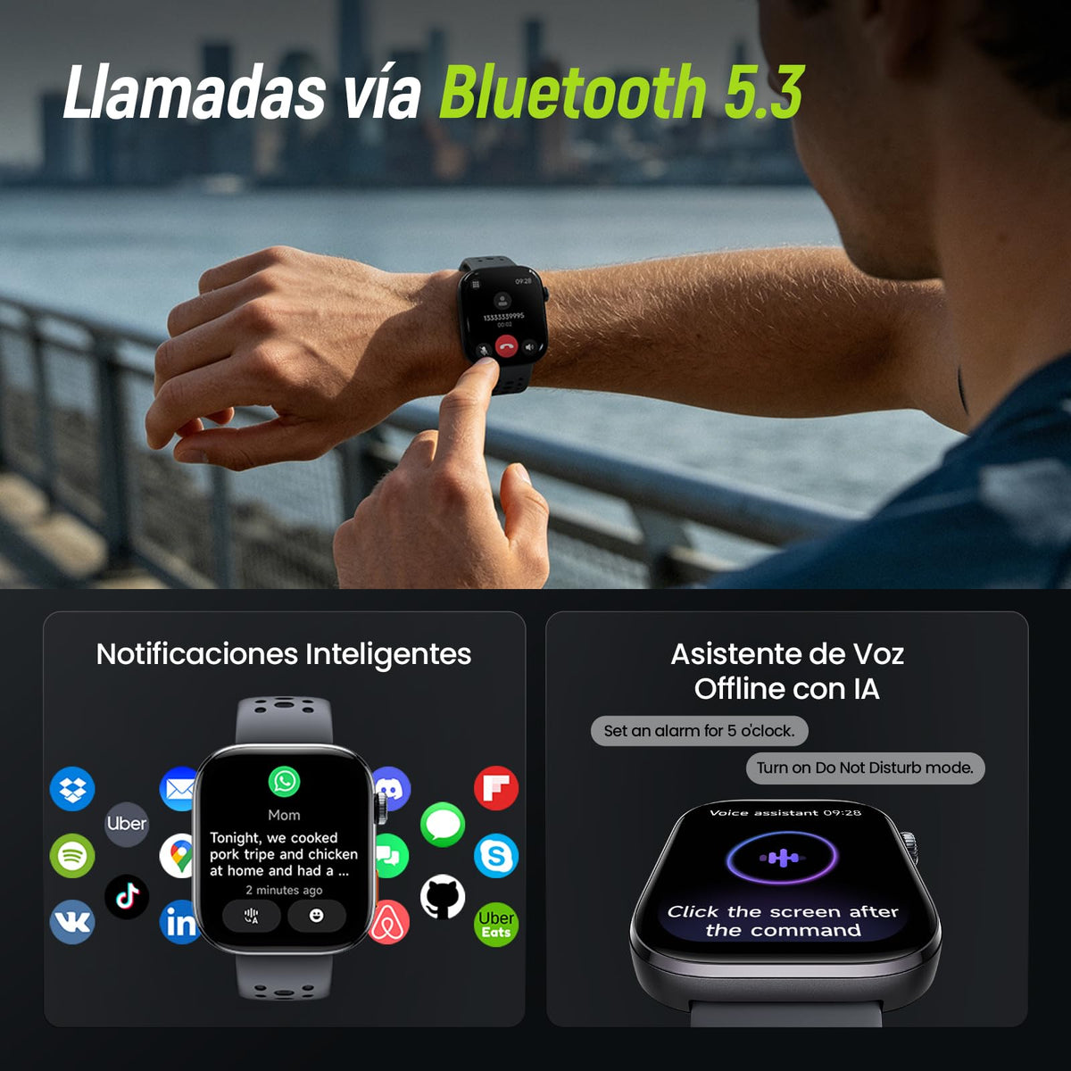 Smartwatch HAYLOU Hyper GPS Mapas sin Conexión para Hombre y Mujer