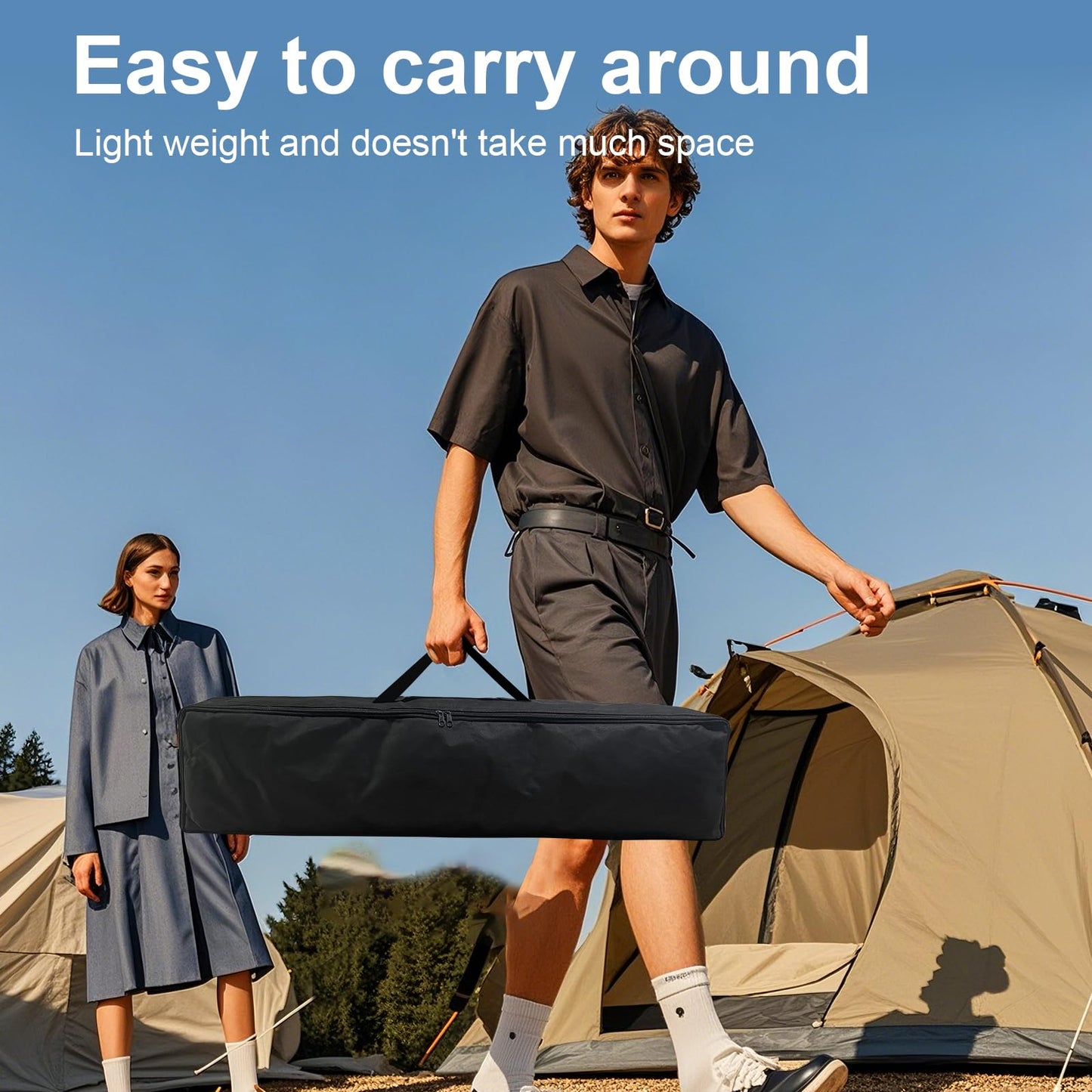 visualización de proyector con soporte, soporte portátil de alta resistencia, visualización de proyección frontal trasera 4K HD 16:9 con bolsa de transporte, soporte de altura ajustable para cine en