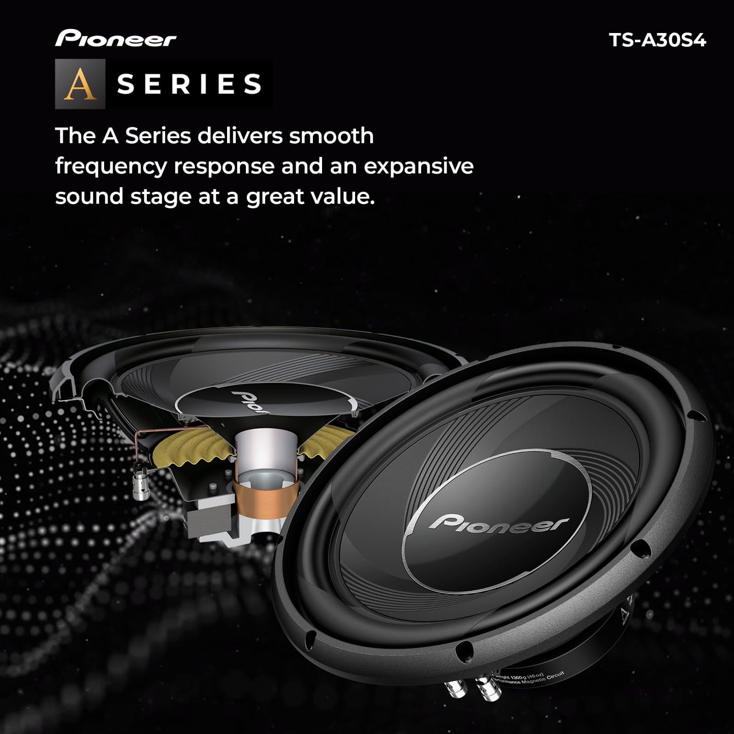 Pioneer Subwoofer Componente A-Series 30cm 12puLG 1400w