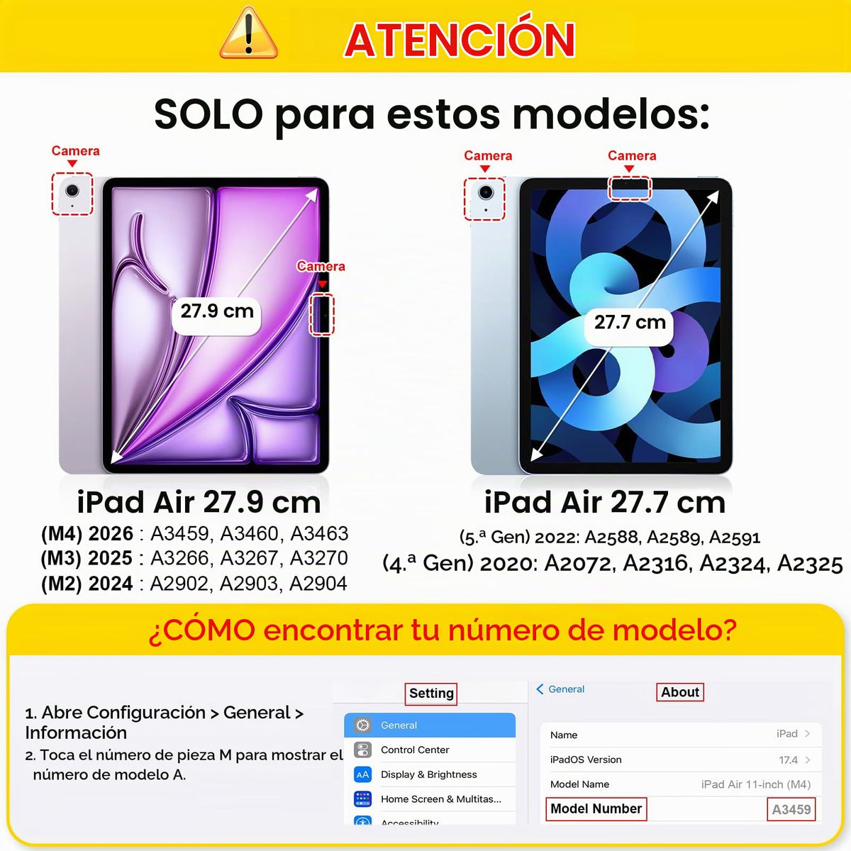 Funda con Teclado iPad Air Fintie Negro TPU Suave Desmontable Bluetooth