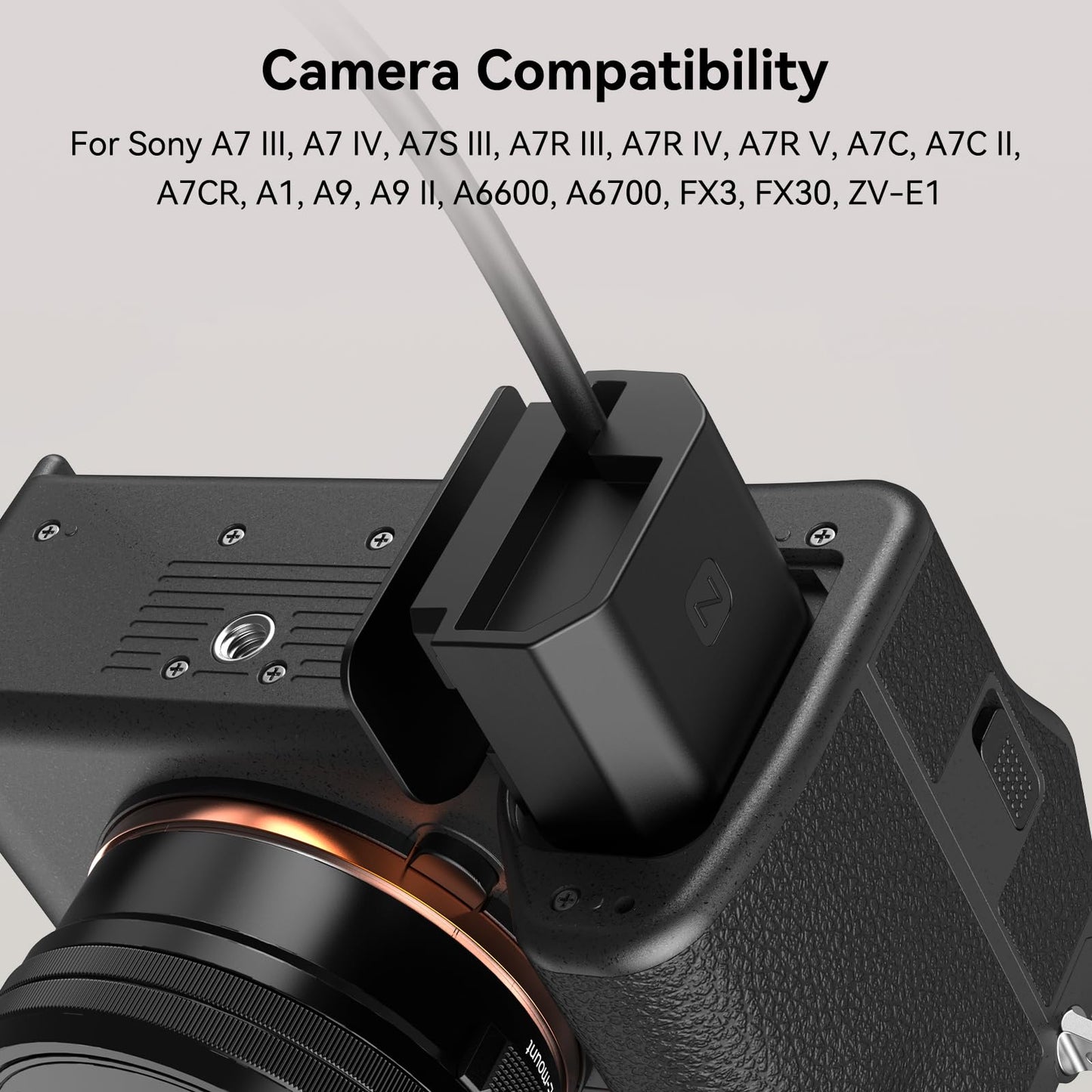 SmallRig NP-FZ100 D-Tap a Batería Simulada,Cable de Slimentación NP-FZ100 para Sony A7 III, A7 IV, A7S III, A7R III, A7R IV, A7R V, A7C, A7C II, A7CR, A1, A9, A9 II, A6600,A6700,FX3, FX30, ZV-E1-4253B