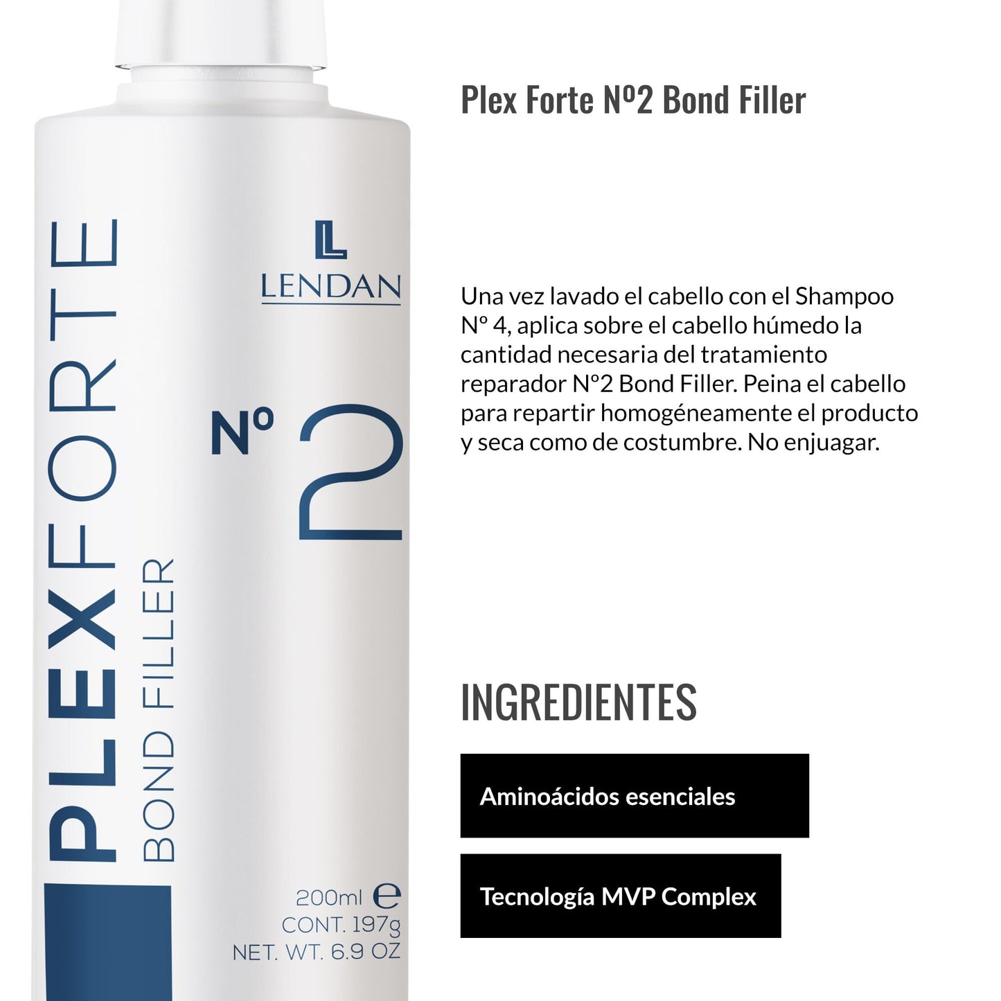 Lendan Tratamiento Lendan Plex Forte #2 Bond Filler Español 200ml