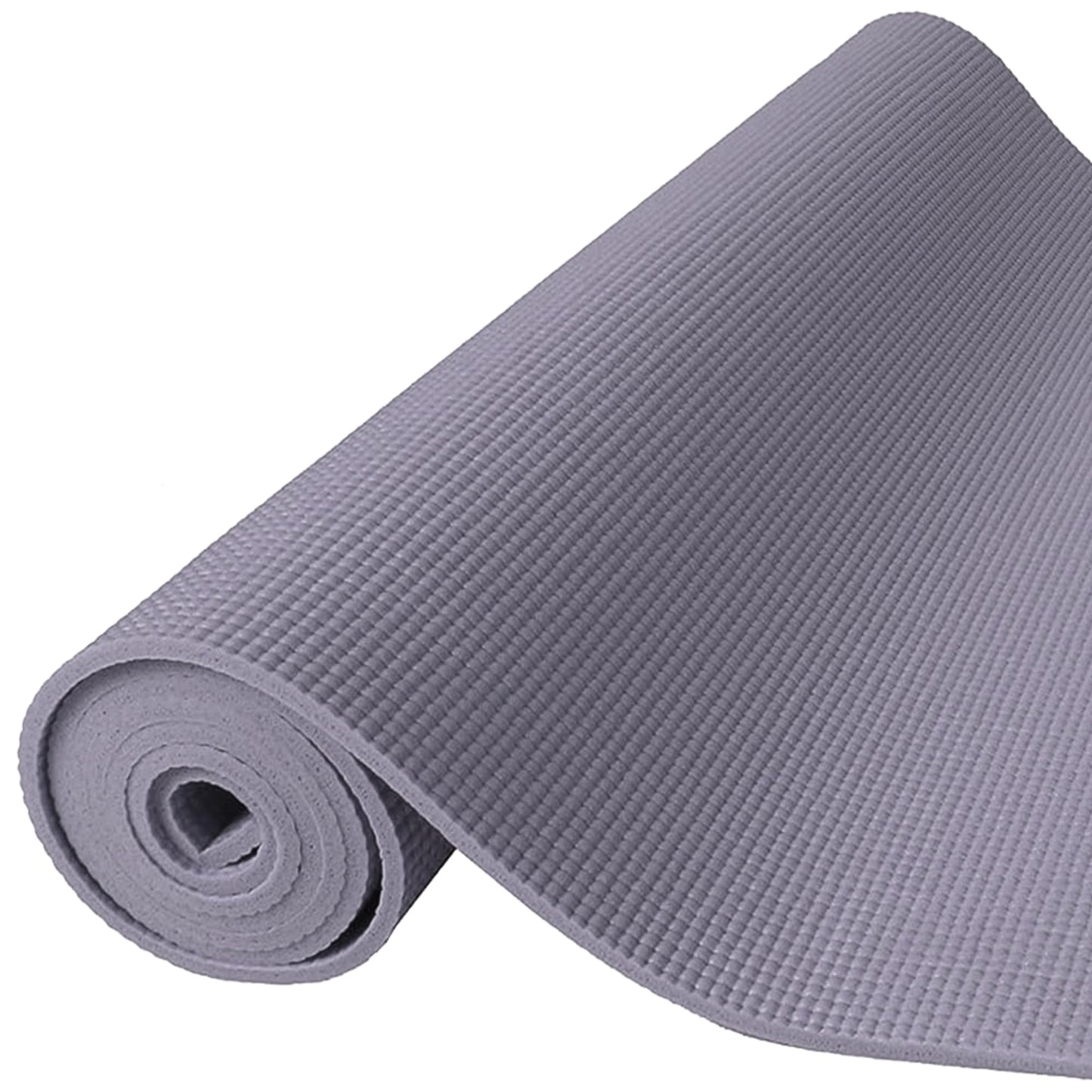 BalanceFrom BFGY-P1GY GoYoga, Tapete de Yoga Multiusos de Alta Densidad Antideslizante con Correa de Transporte, Gris, 1/4 pus