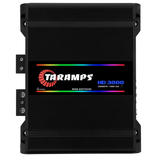 Amplificador de Coche Taramps Negro 1 Ohm 3000 Vatios RMS Digital Monobloque