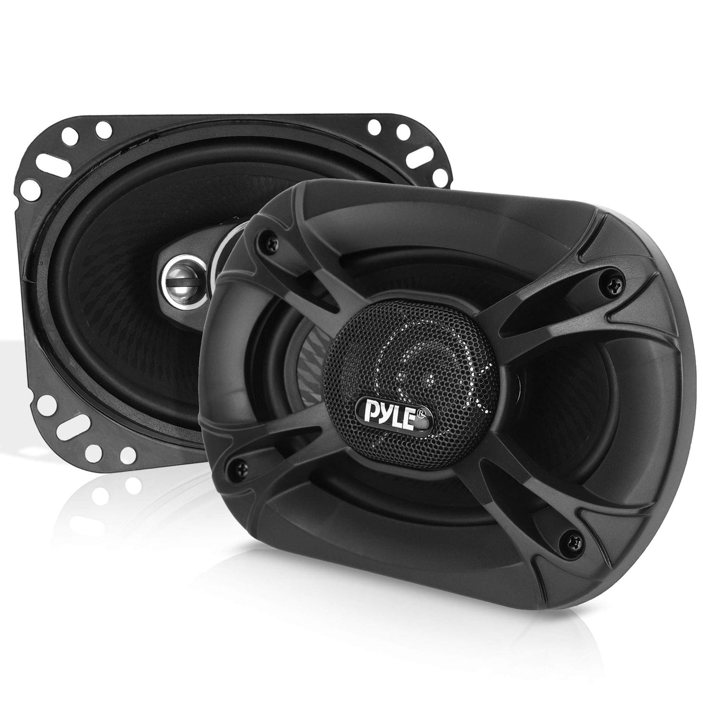 Bocinas para Auto PYLE Universales 400 Watts Triaxial 6 x 8 Pulgadas para Reemplazo Rápido en Puerta Lateral del Coche