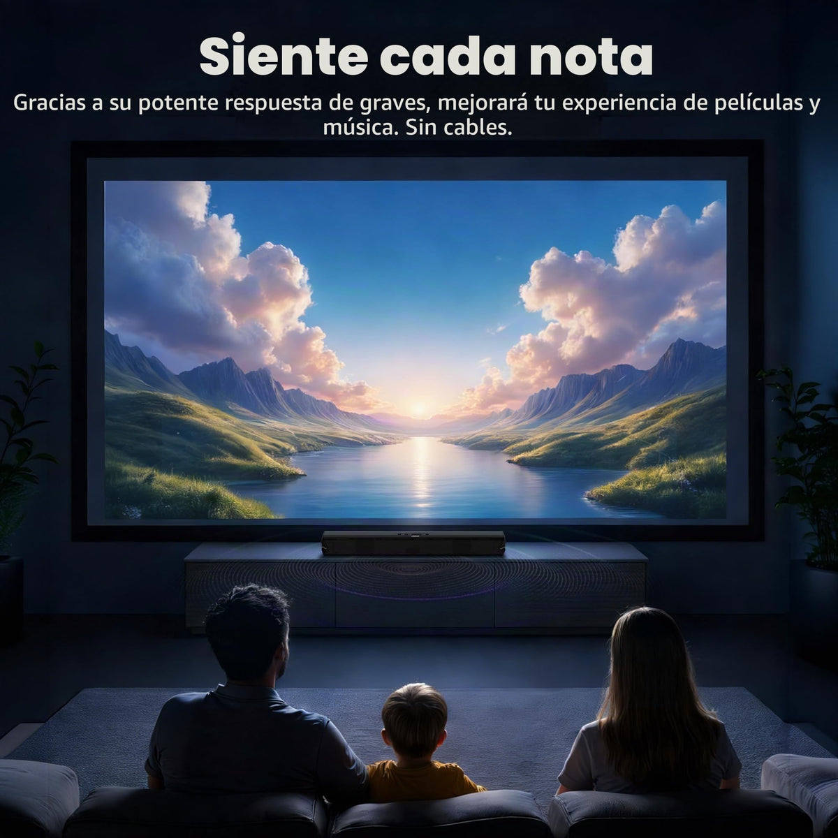 Barra de Sonido AOC ACS2410 Negro Bocina Bluetooth 30W Powerful Sound