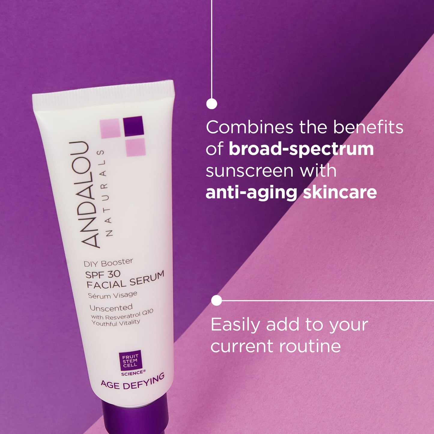 Serum Facial Andalou Naturals SPF 30 para un Cuidado Profesional de la Piel