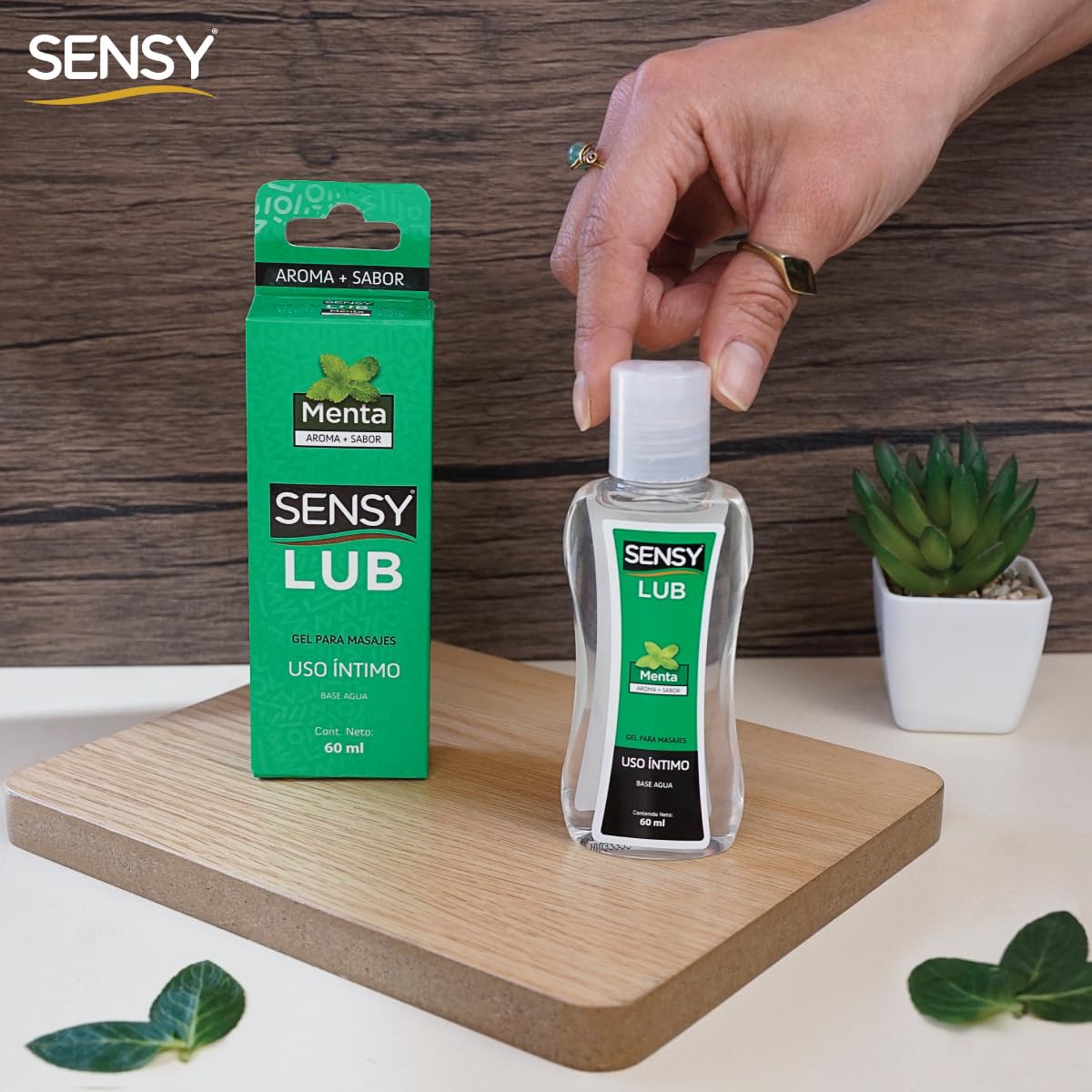 Gel Lubricante Íntimo Sensylub Menta Pack de 3 Base Agua 60ml