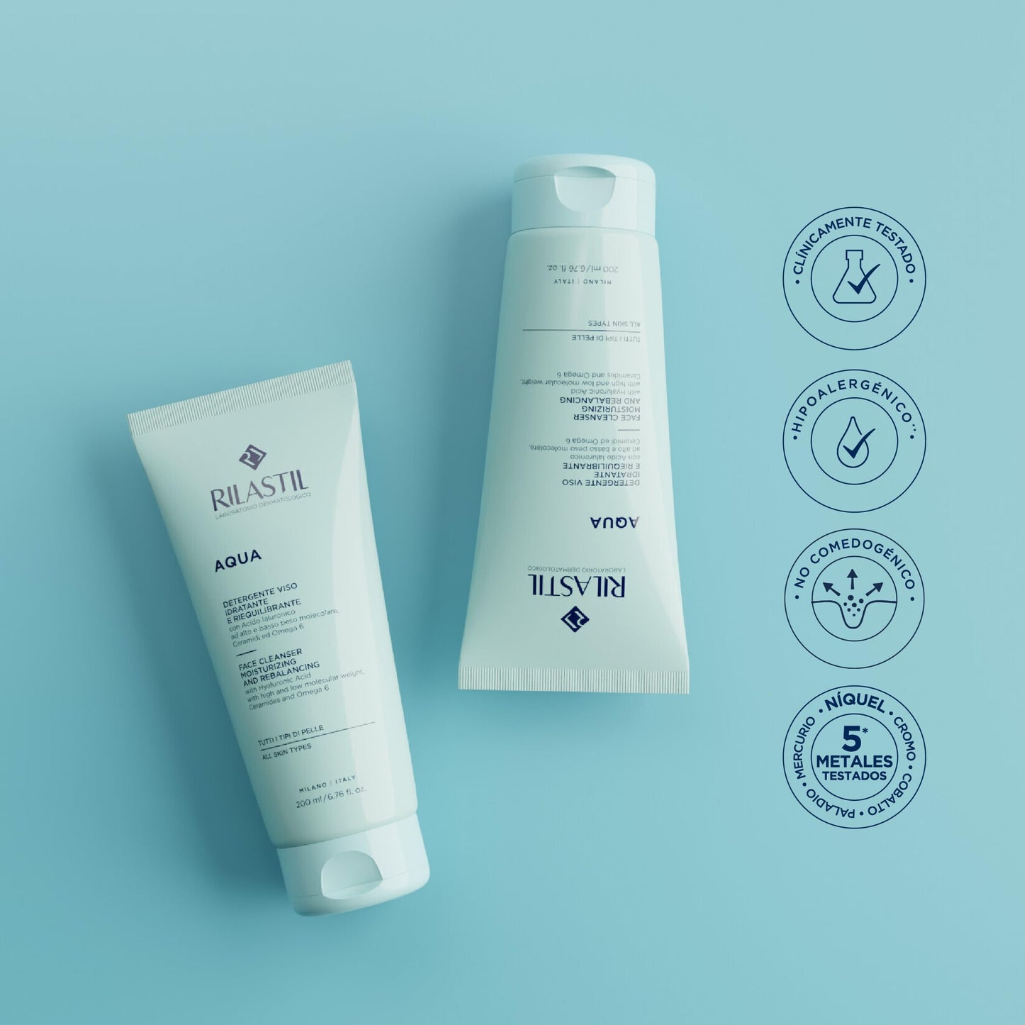 Rilastil Aqua Moisturizing Face Cleanser