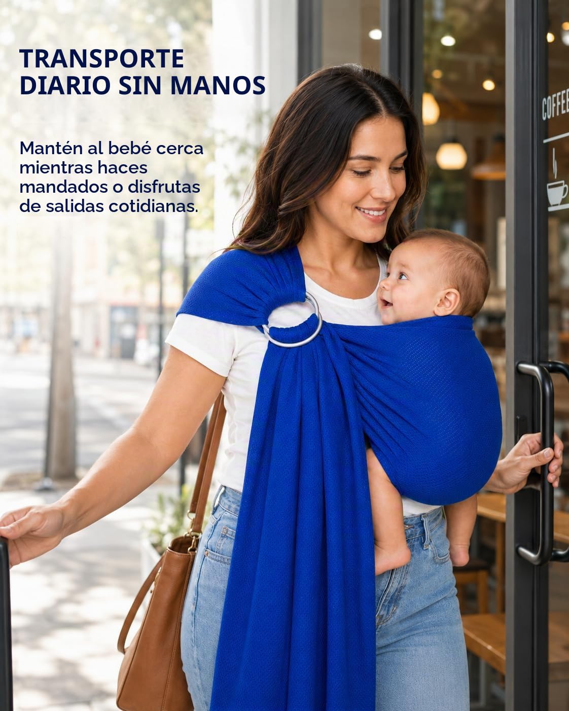 Vlokup - Portabebés de anillo de agua para bebé, malla ligera y transpirable para bebés, recién nacidos, niños y niños pequeños, perfecto para verano, natación, piscina, playa, ideal para papá