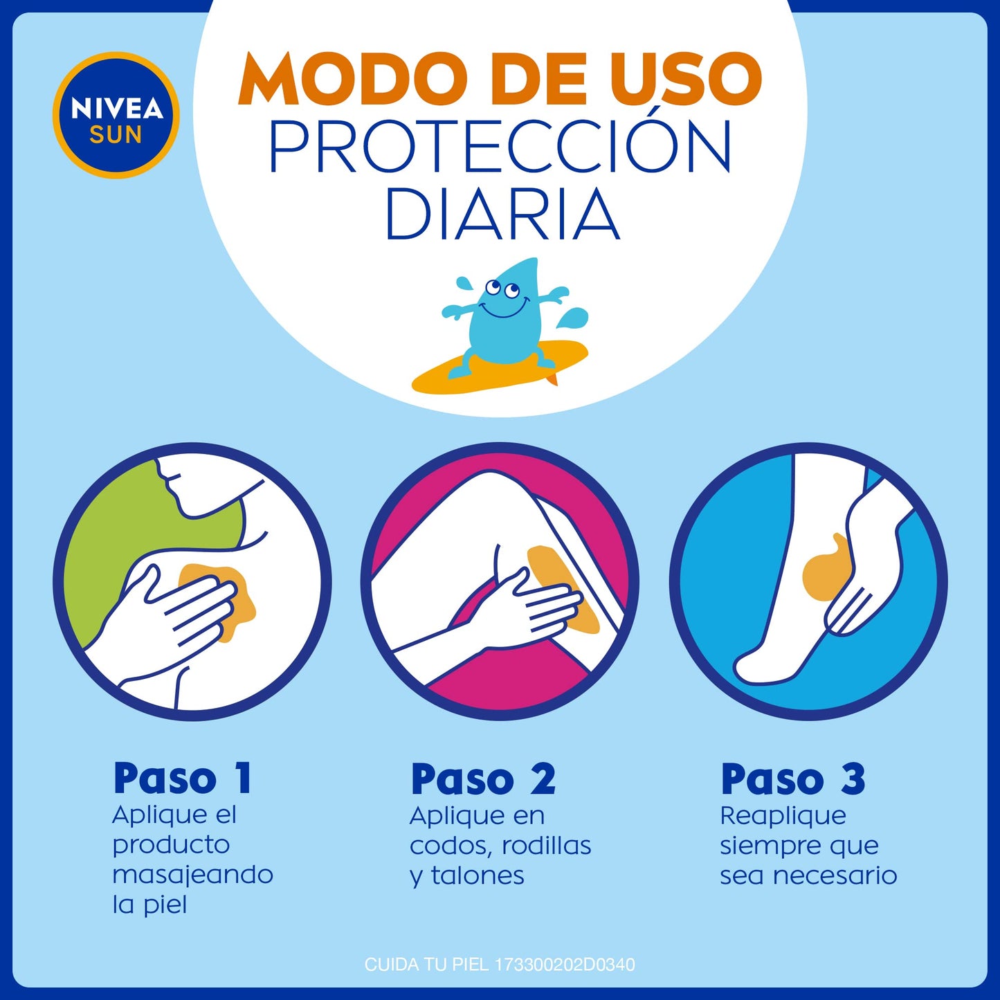 Protector Solar en Spray NIVEA Kids FPS 50+ Resistente al Agua para Piel Sensible